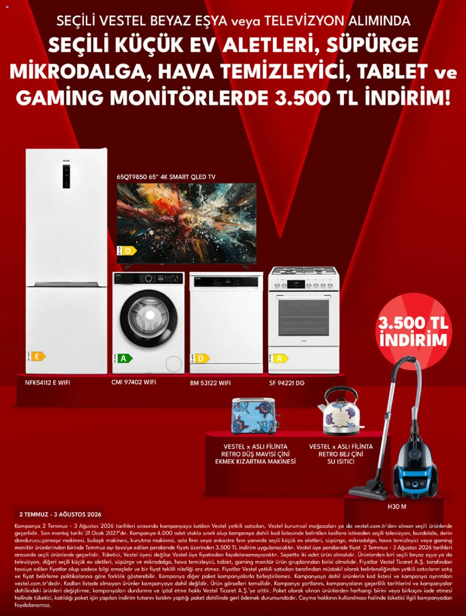 🛍️ Vestel Katalog, 01 Temmuz 2026 itibariyle » Özel fırsatları keşfedin ve bugün tasarruf edin! 💰 | Türkiye