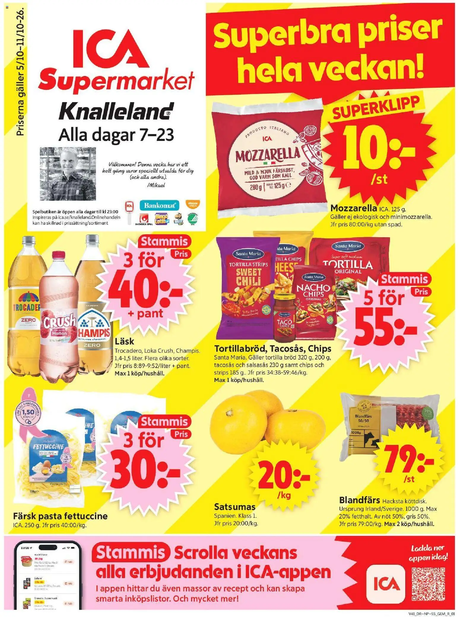 ICA Supermarket erbjudanden Reklamblad in Sverige