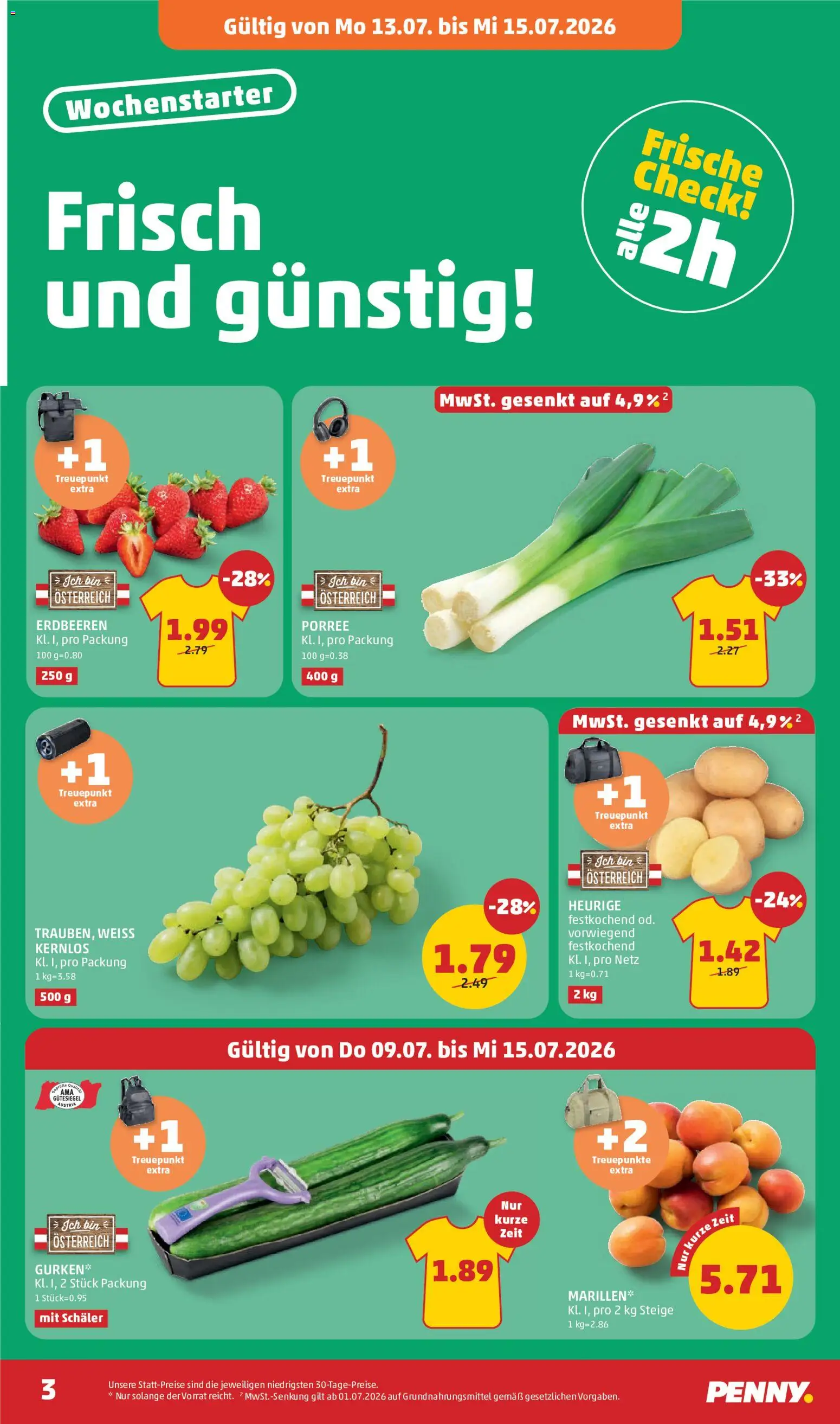 Die besten Angebote | Penny Markt Flugblatt ab 09.07.2026 | - Jetzt stöbern! | Österreich