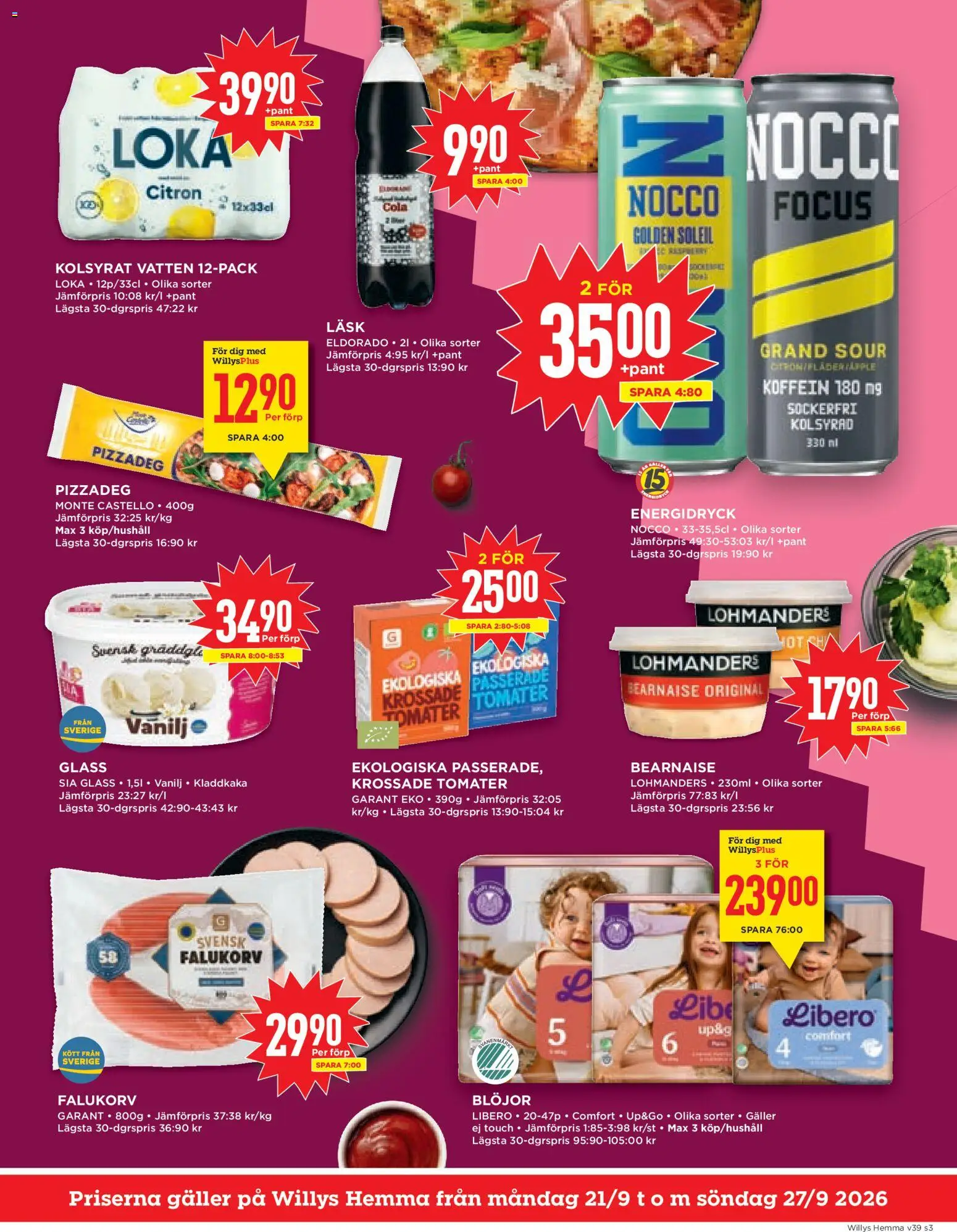 Willys erbjudanden Hemma Reklamblad in Sverige