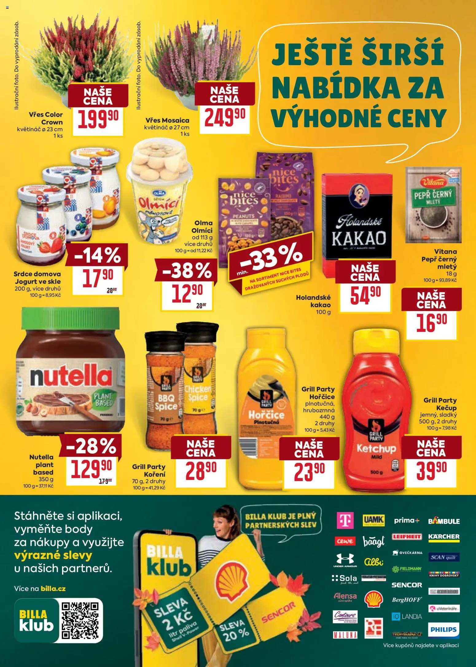 Billa Velký leták Leták in Česko