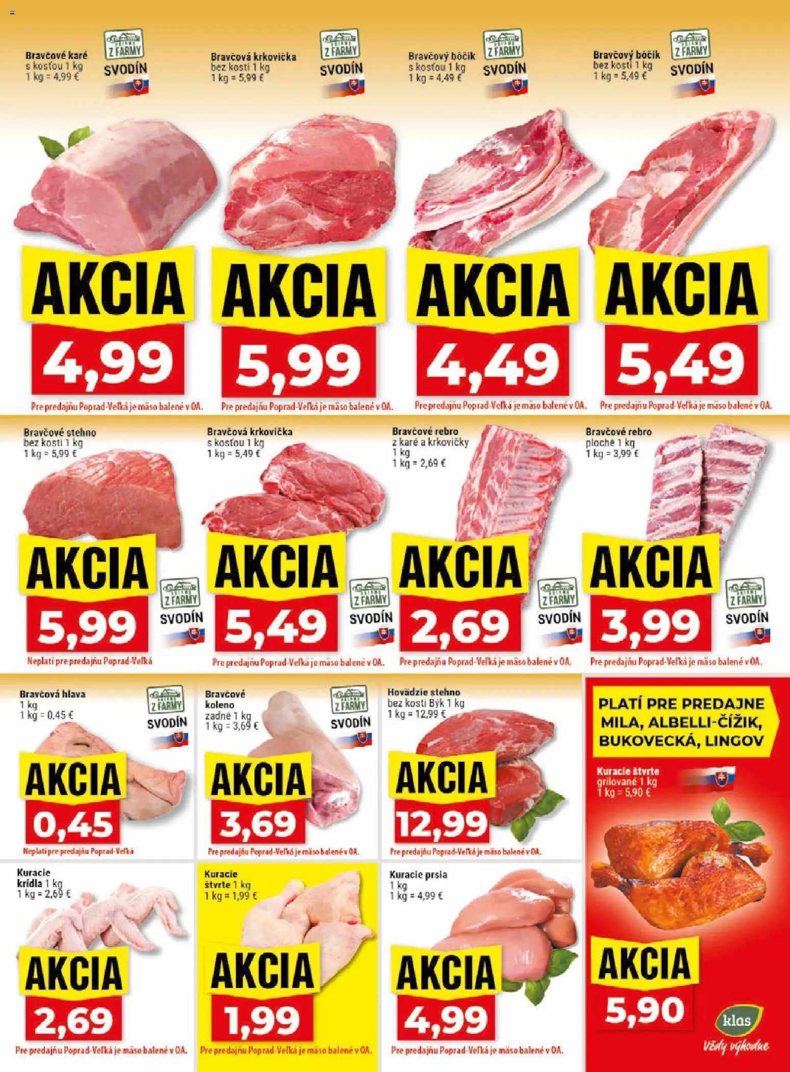 Klas leták Leták in Slovensko