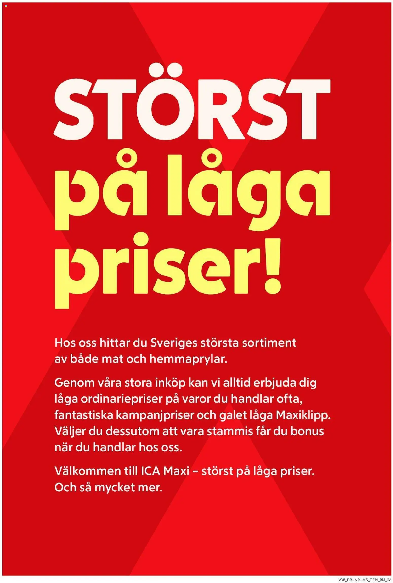 ICA Maxi erbjudanden Reklamblad in Sverige