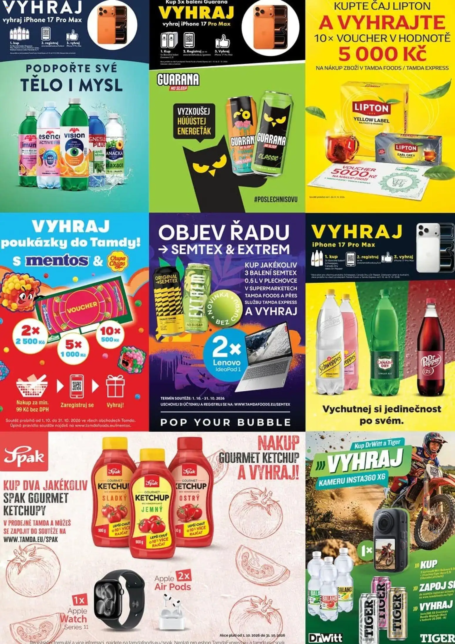 Tamda Foods leták Leták in Česko
