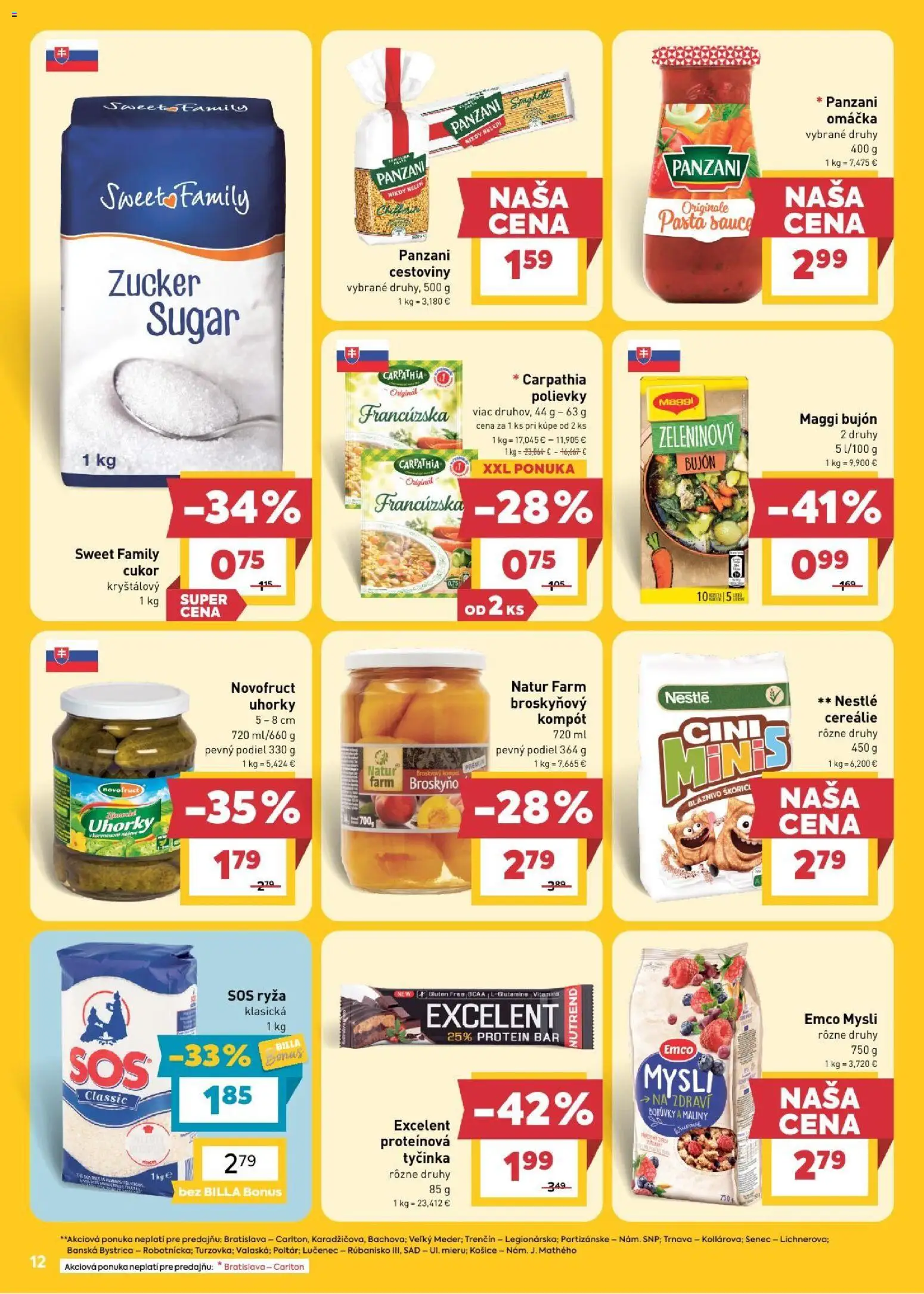 Billa leták Leták in Slovensko