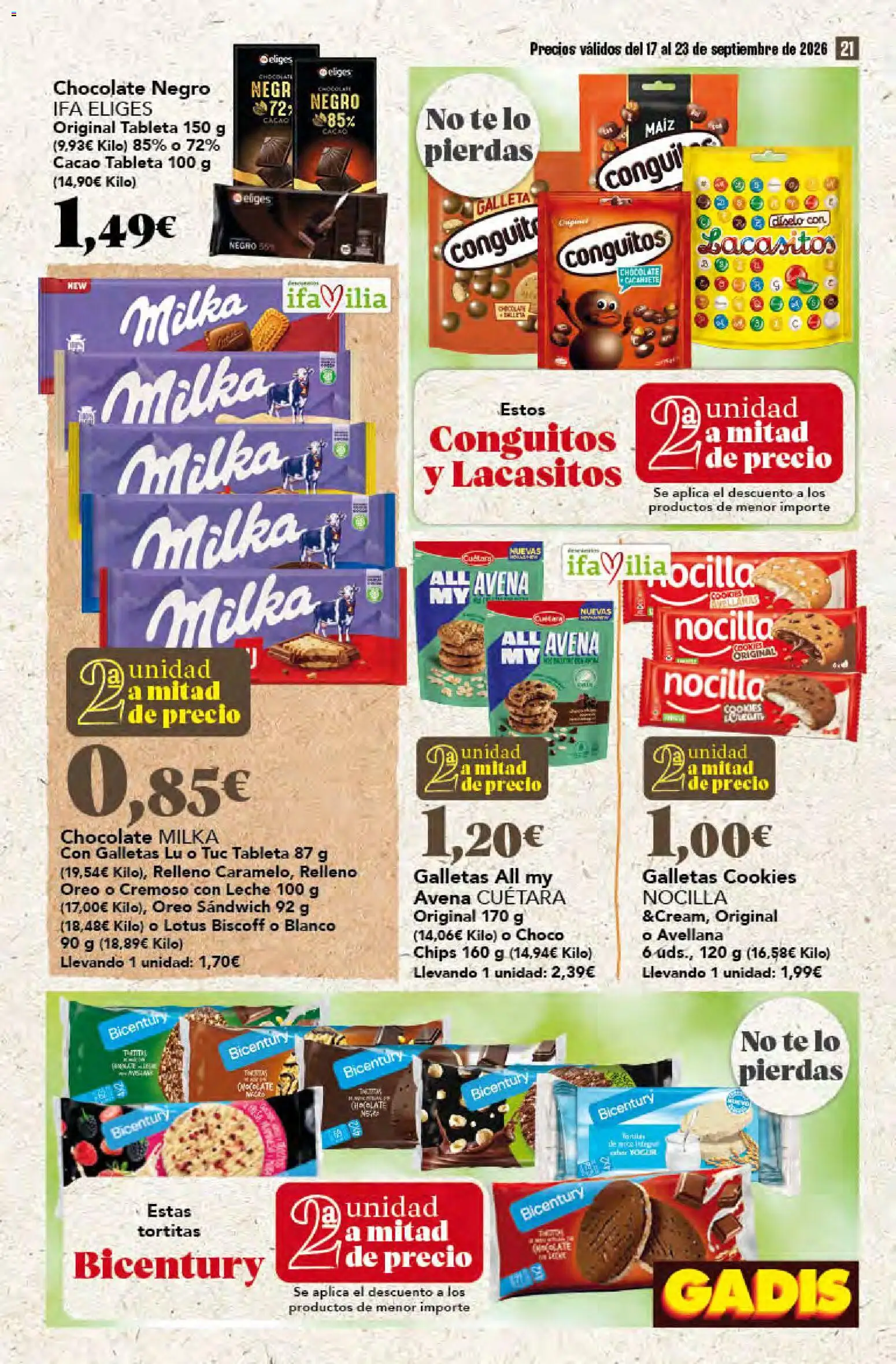 Gadis folleto Folleto in España