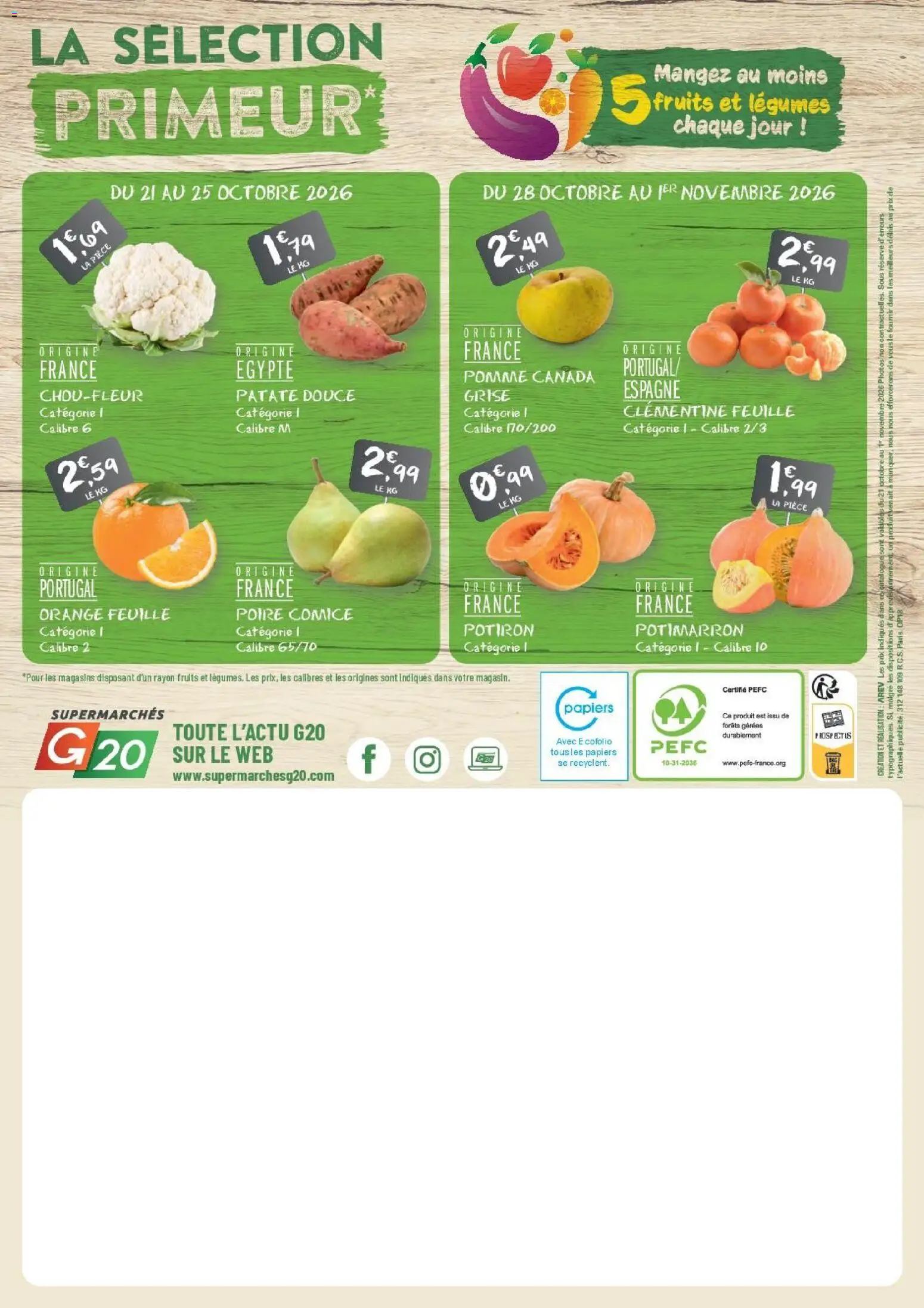G20 Supermarchés catalogue Catalogue in France