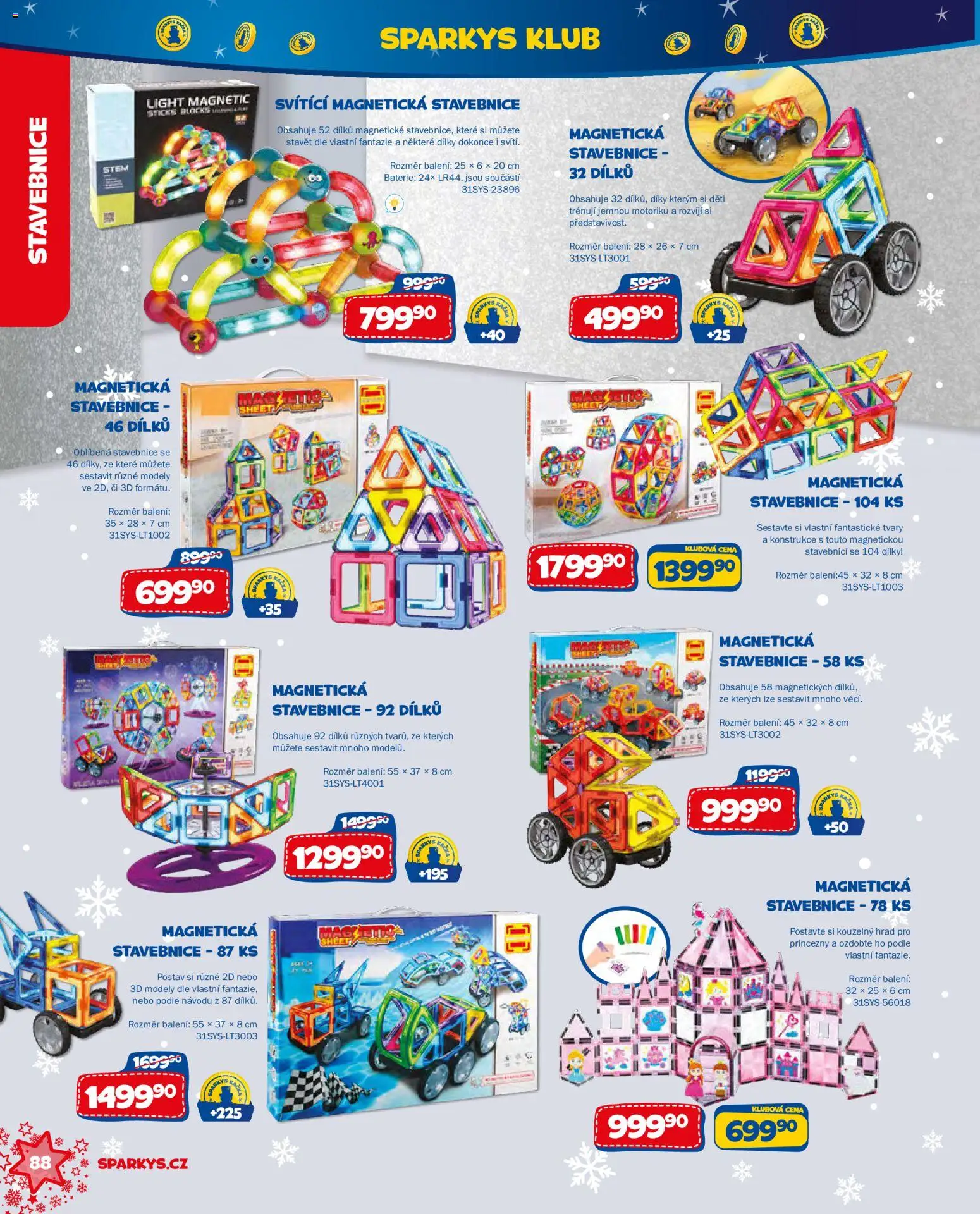 Sparkys katalog Vánoce 2026 Leták in Česko