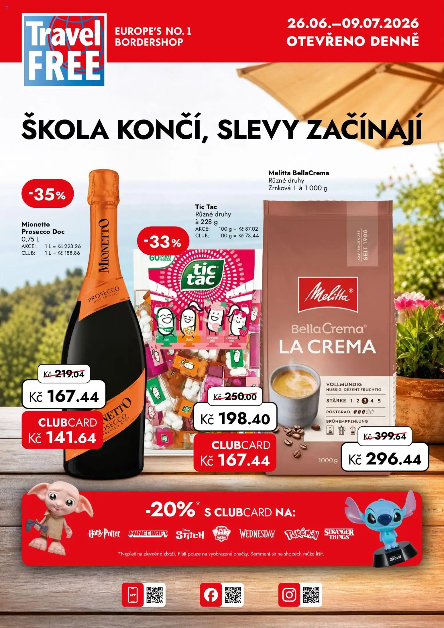 Travel Free leták od 26.06.2026 💥 Nenechte si ujít TOP nabídky! ⭐ | Česko