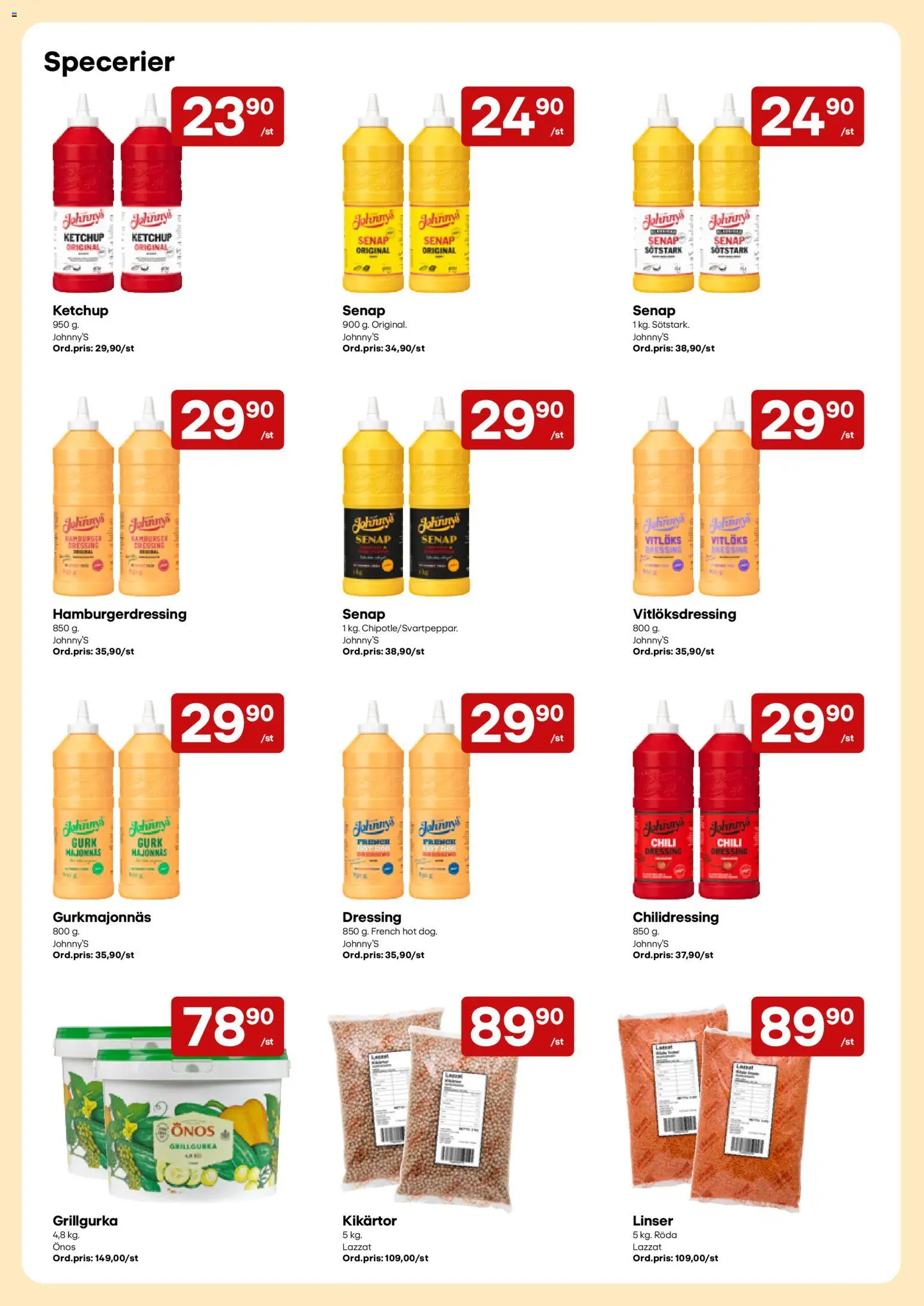 Snabbgross erbjudanden Reklamblad in Sverige