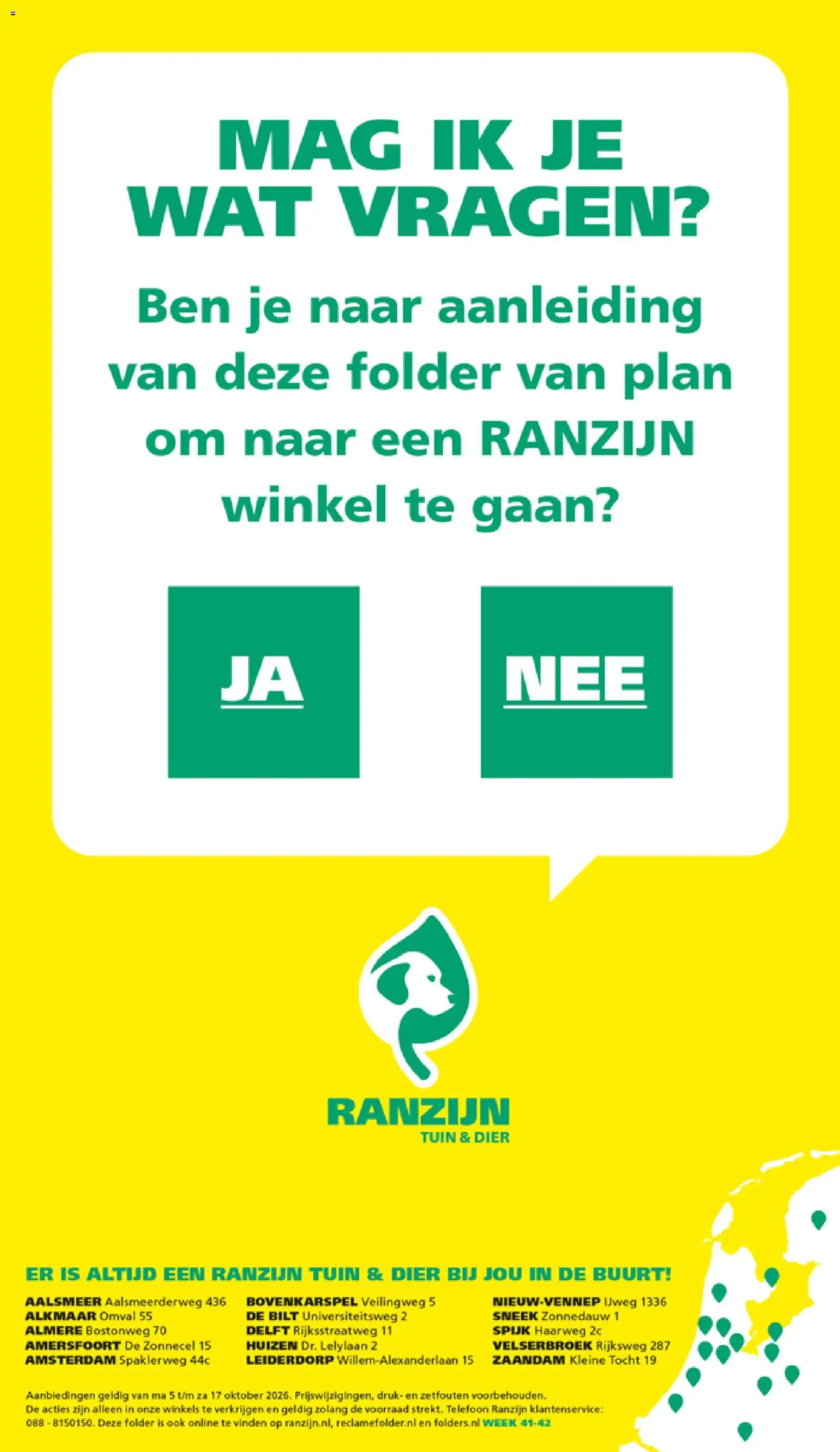 Ranzijn folder Folder in Nederland
