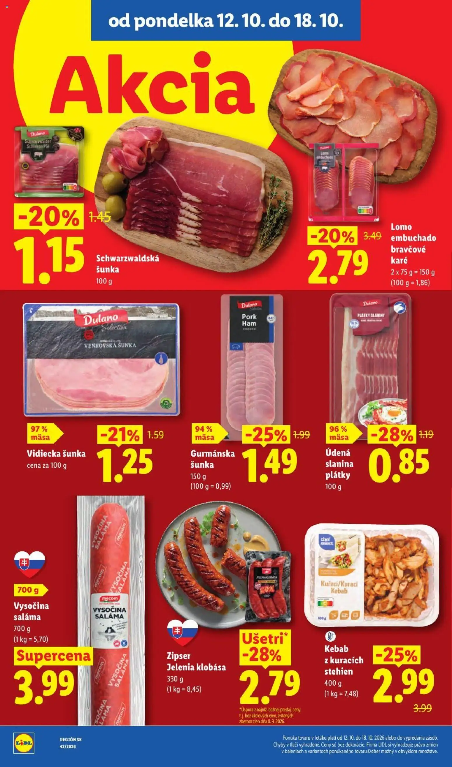 Lidl leták Leták in Slovensko