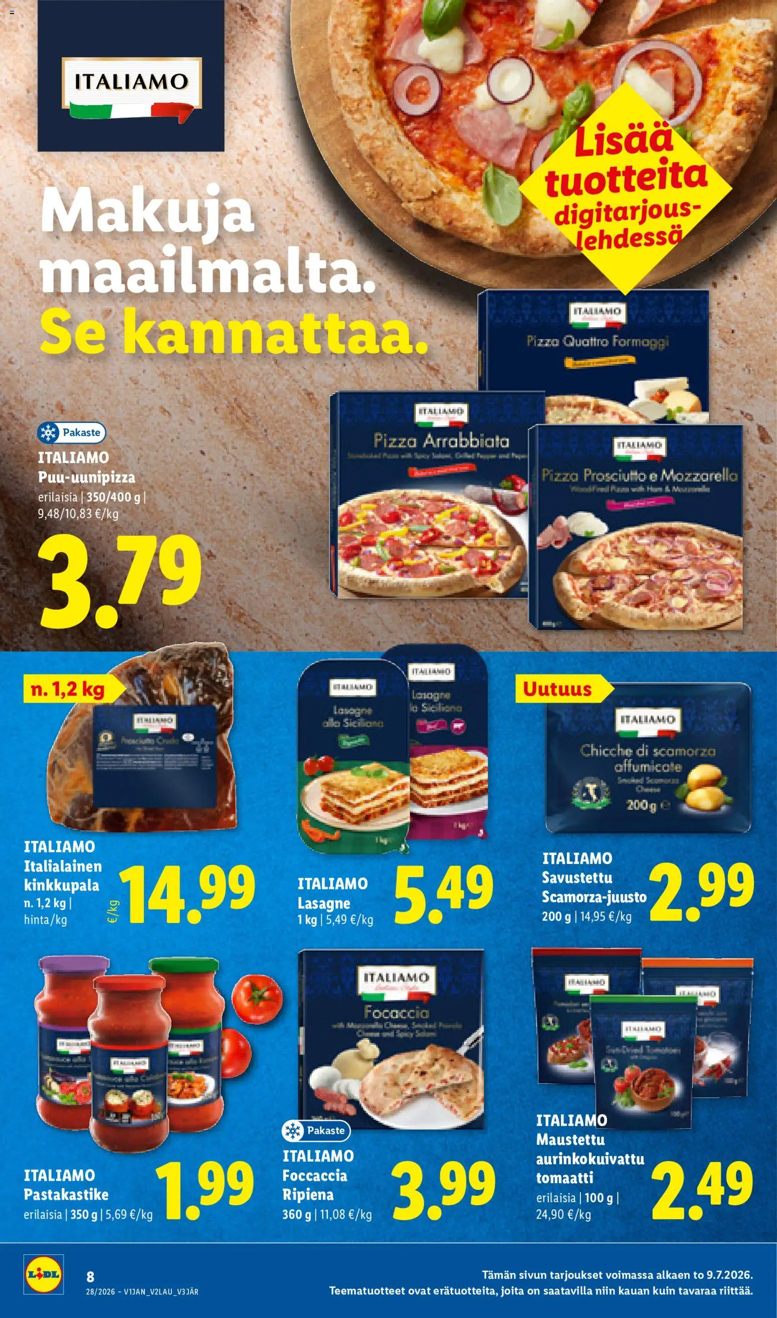 🛍️ Lidl tarjoukset alkaen 09/07/2026 » Katso huipputarjoukset ja säästä jo tänään! 💰 | Suomi