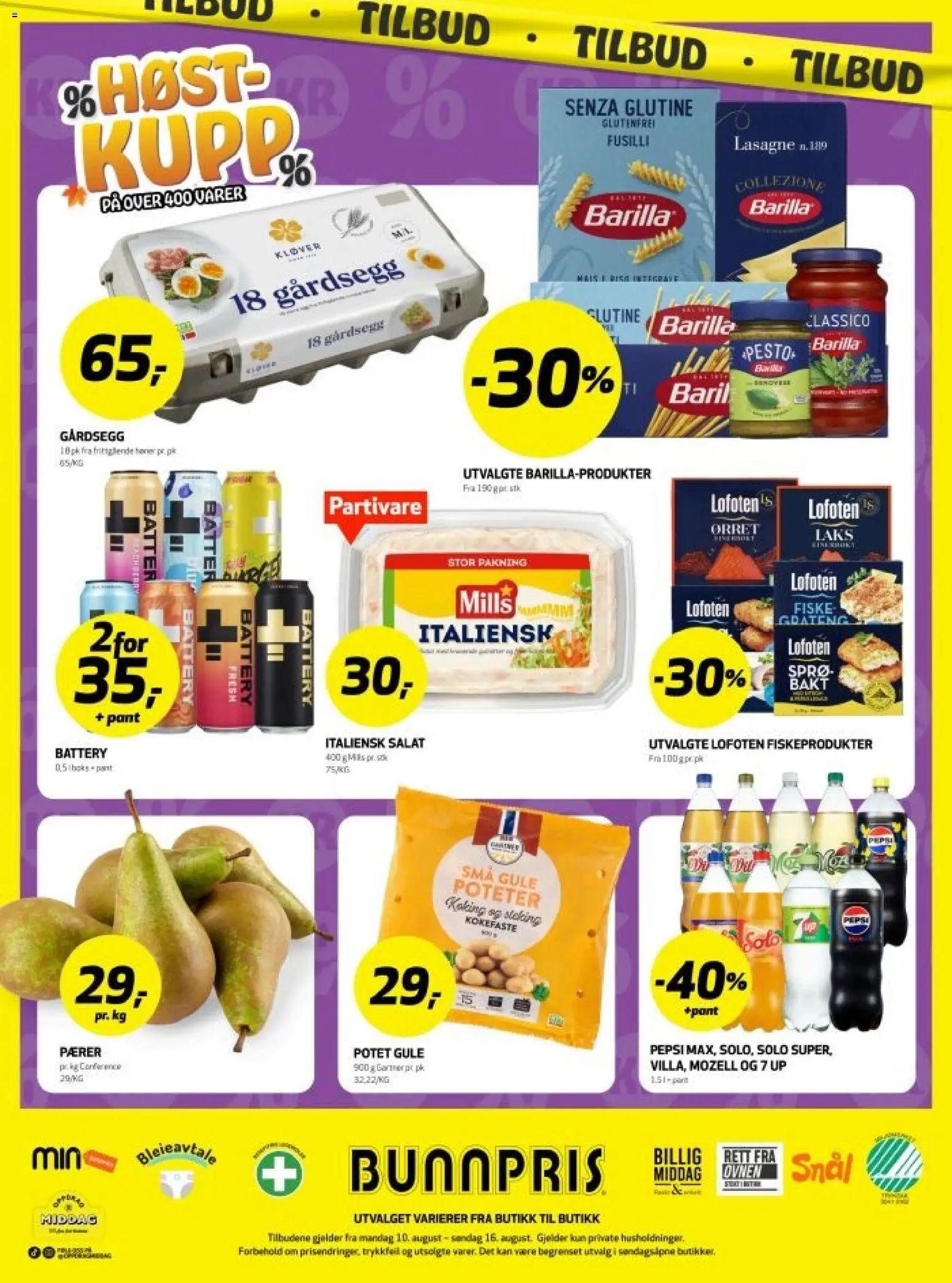 Bunnpris kundeavis Kundeavis in Norge