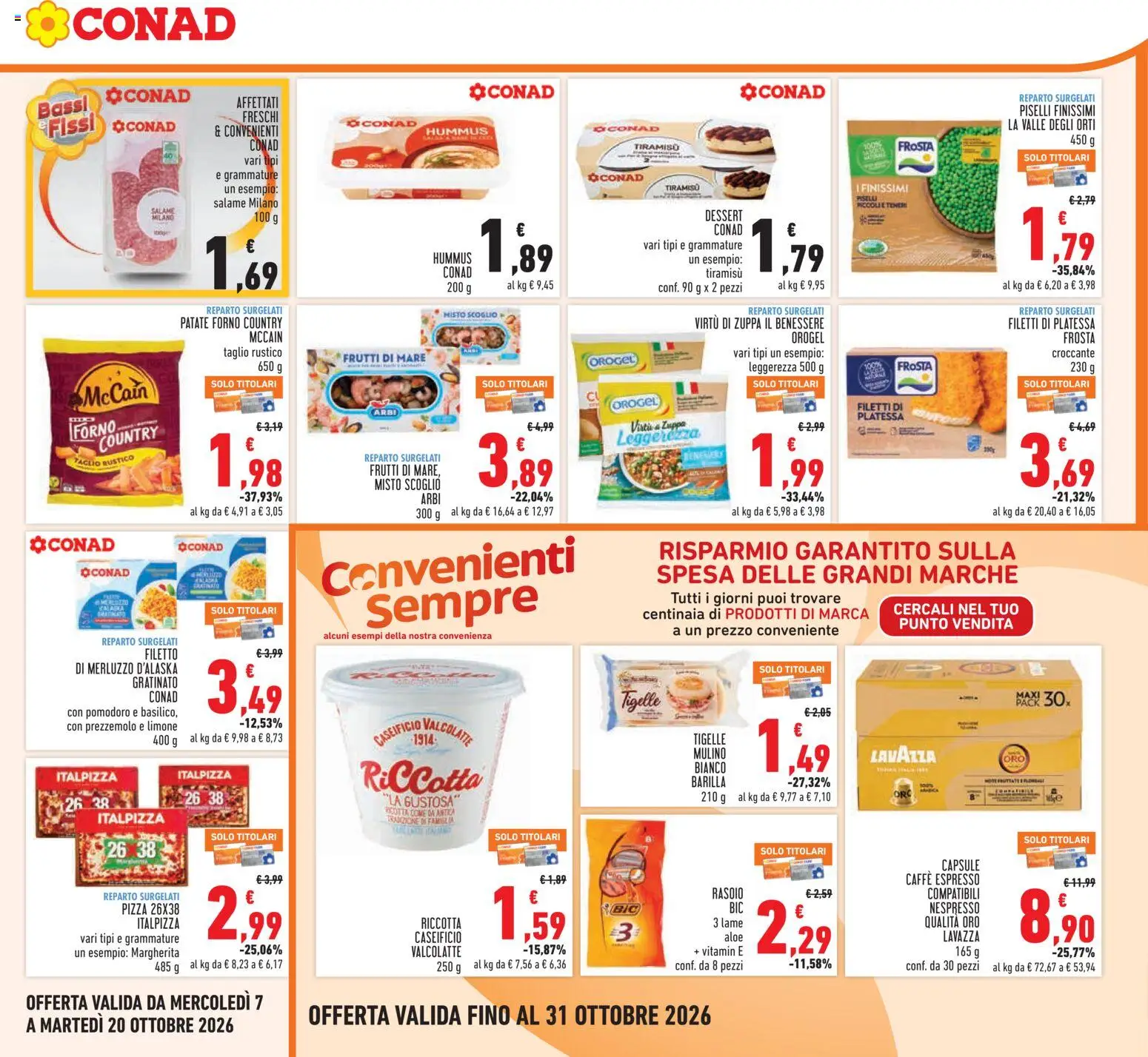 Conad volantino Volantino in Italy