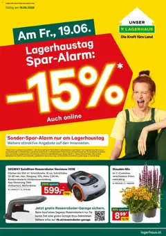 Lagerhaus Lagerhaus Spar Alarm -15% auch Online