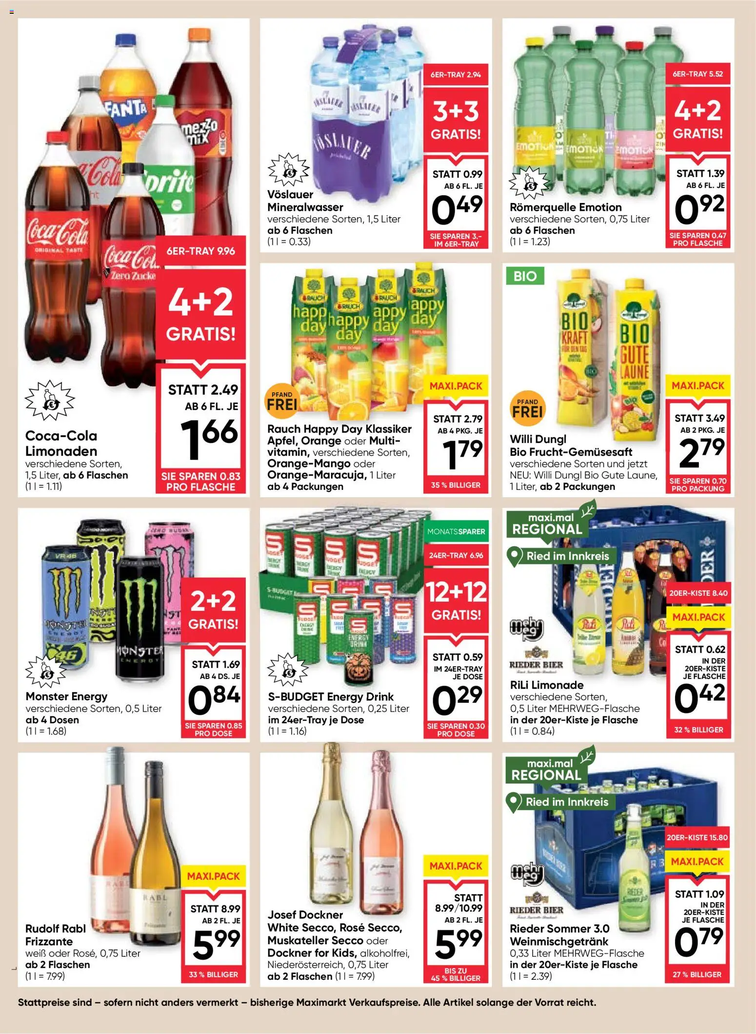 Maximarkt Flugblatt Flugblatt in Österreich