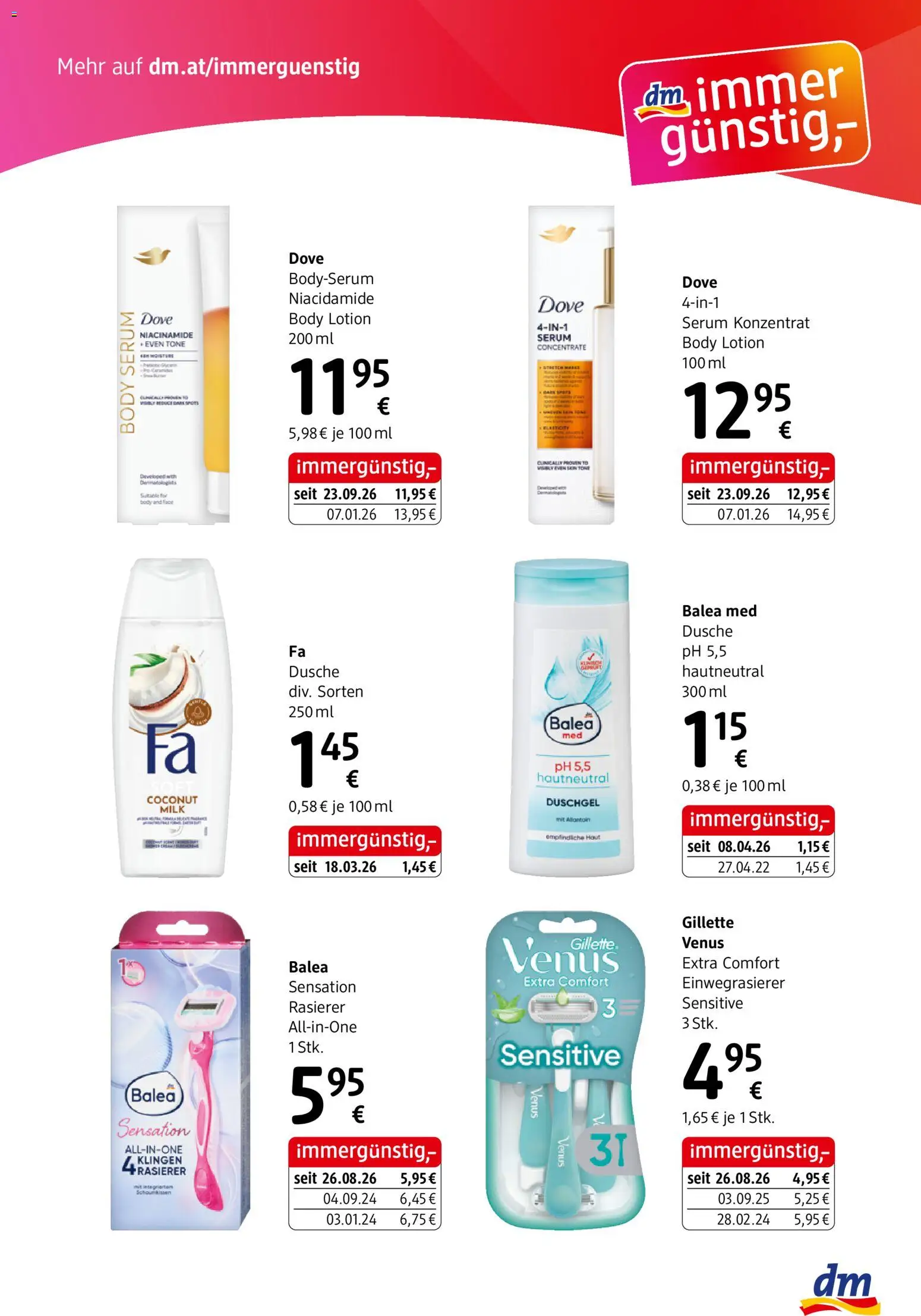 dm drogerie markt Journal express Flugblatt in Österreich