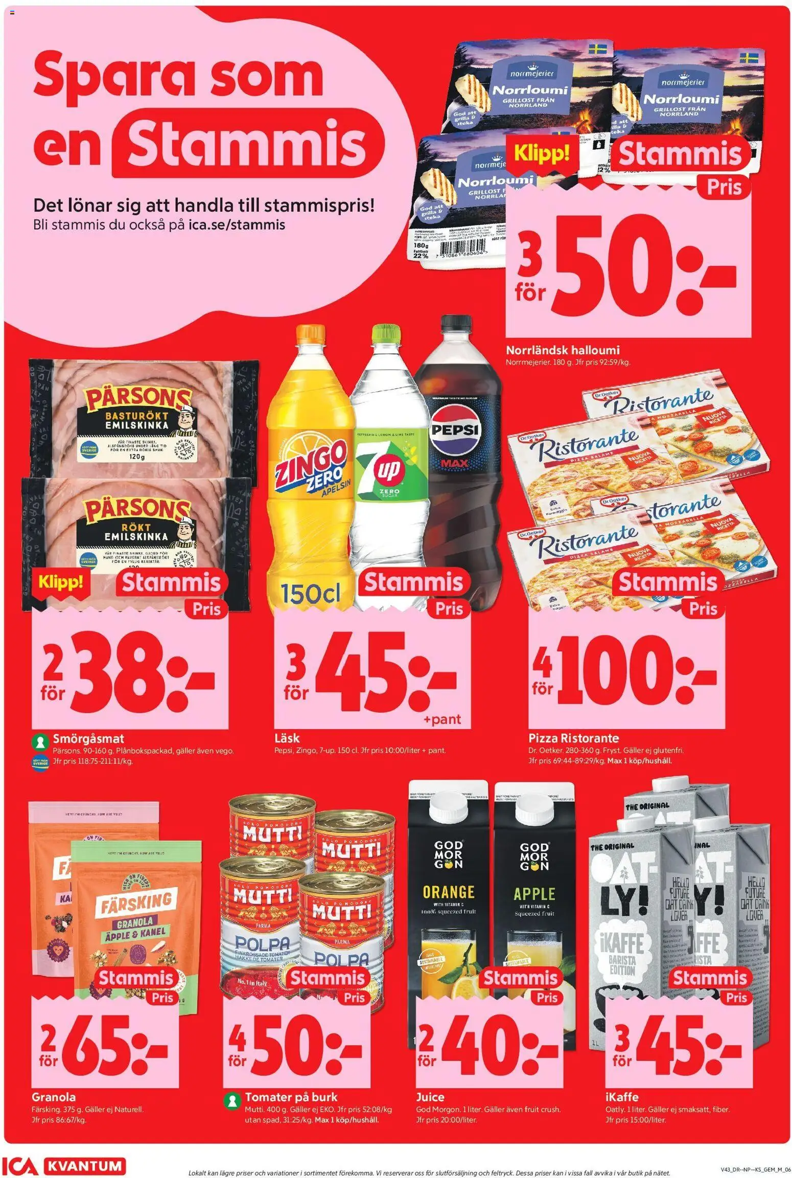 ICA Kvantum erbjudanden Reklamblad in Sverige
