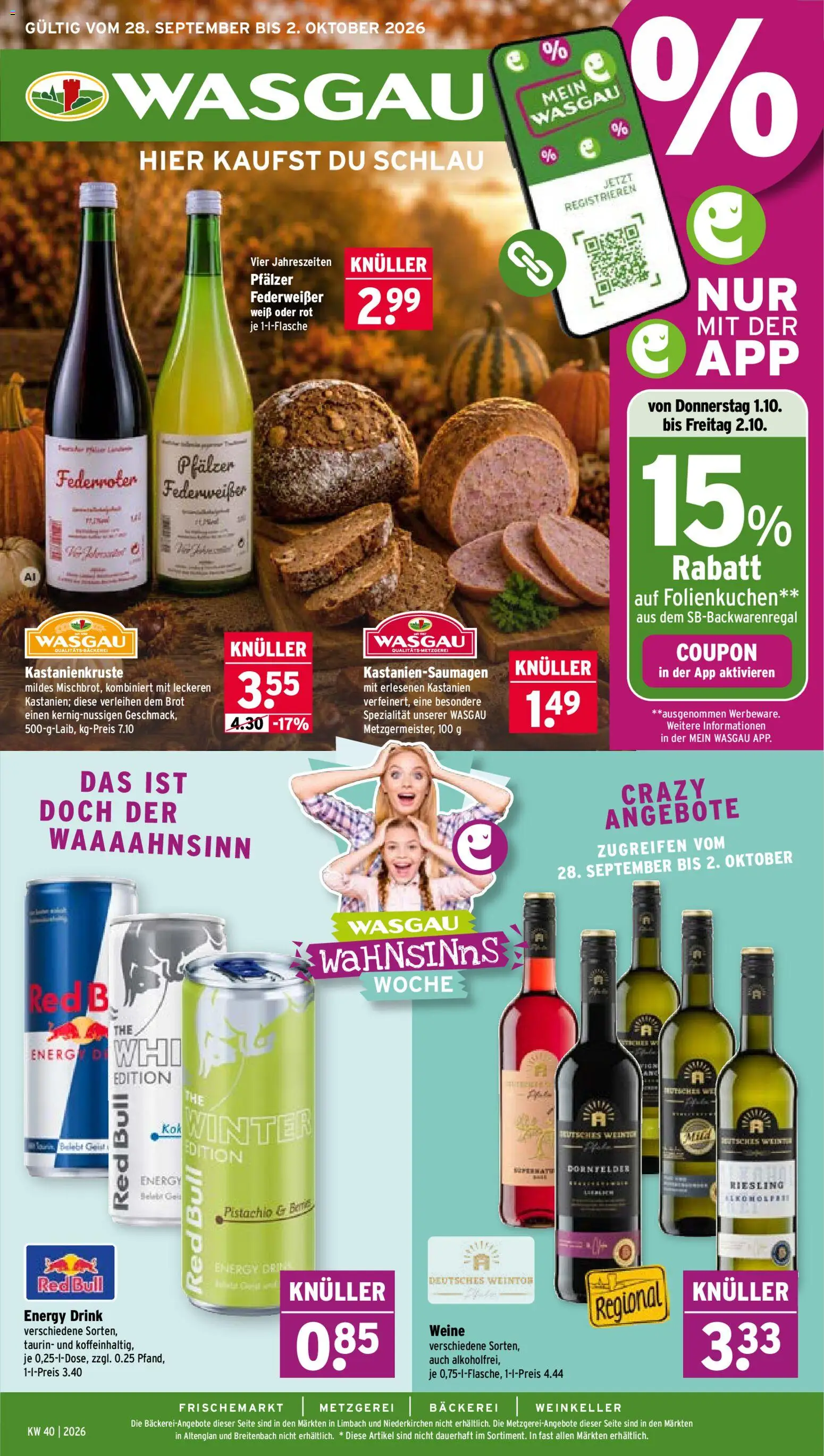 Wasgau Prospekt Prospekt in Deutschland
