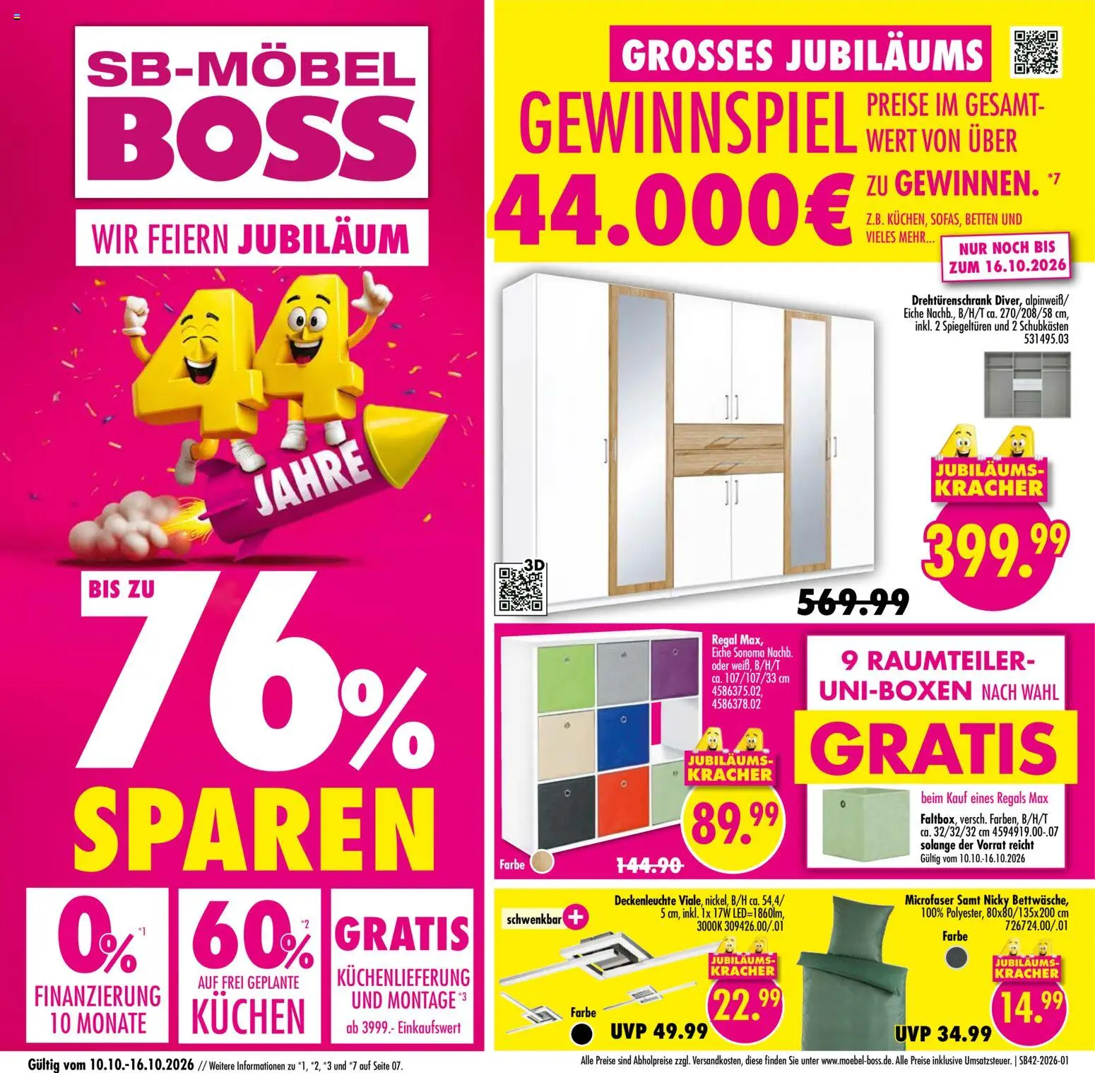 SB Möbel Boss Prospekt Prospekt in Deutschland