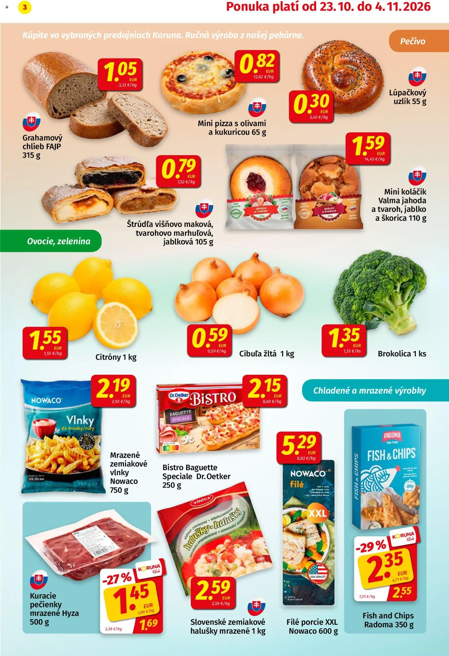 Koruna leták Leták in Slovensko