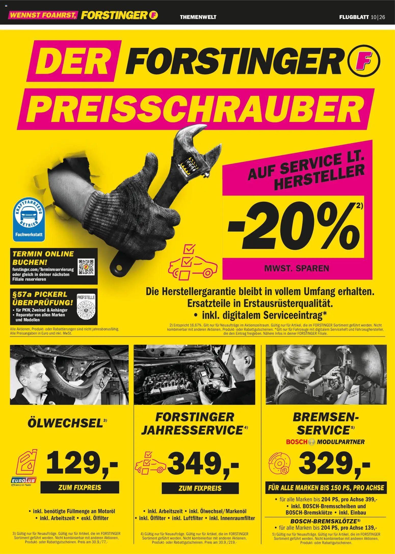 Forstinger Flugblatt Flugblatt in Österreich