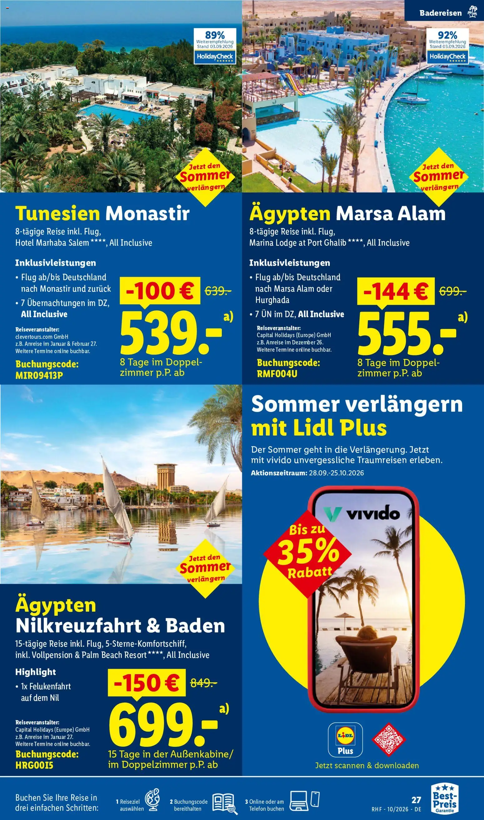 Lidl Reisen Prospekt Prospekt in Deutschland