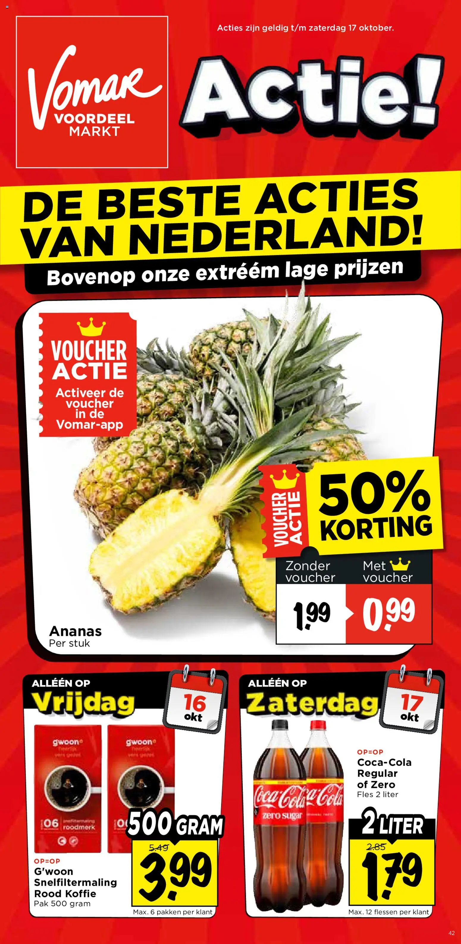 Vomar - Online weekendfolder week 42 Folder in Nederland