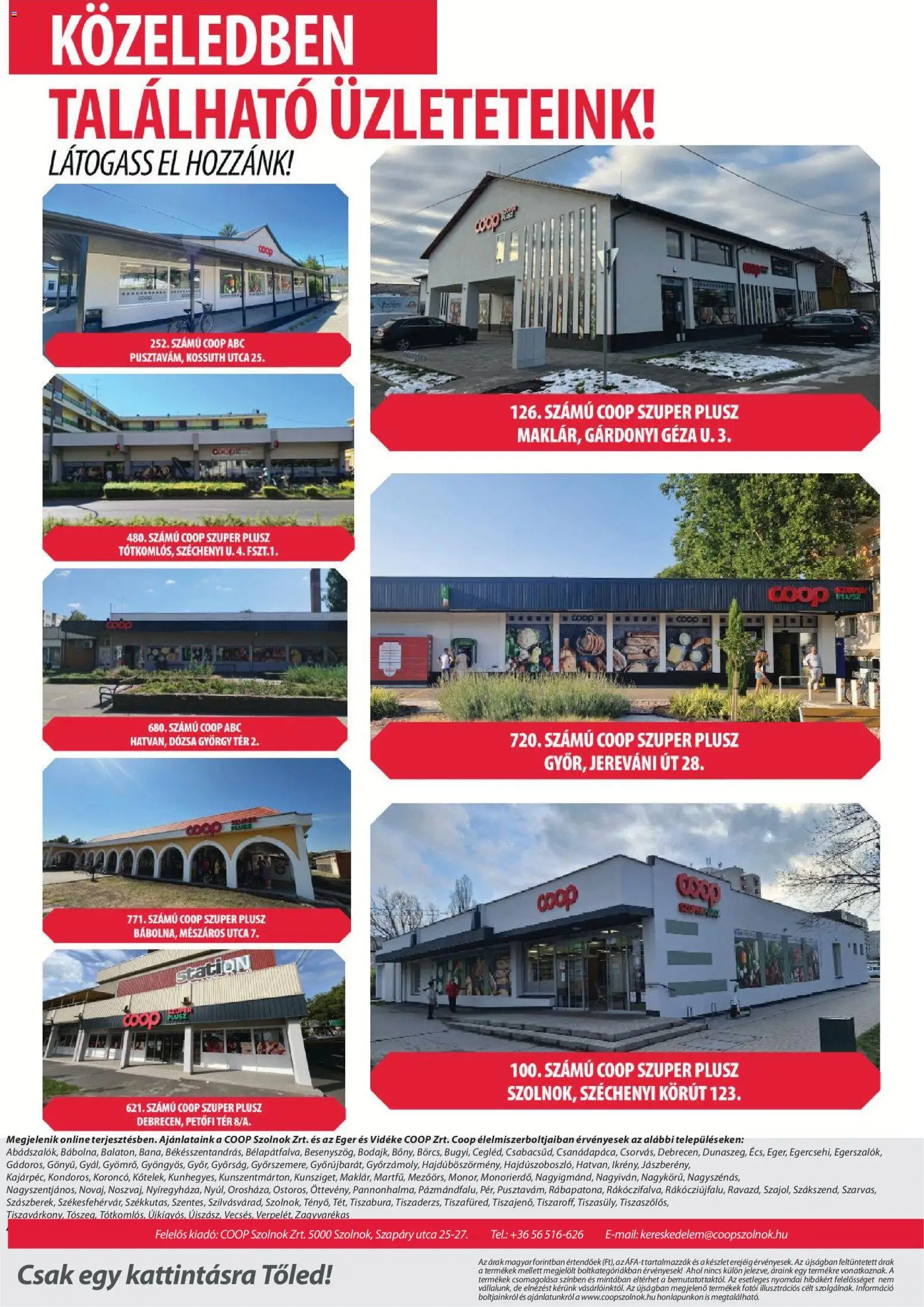 COOP Szolnok akciós újság Akciós újság in Magyarország