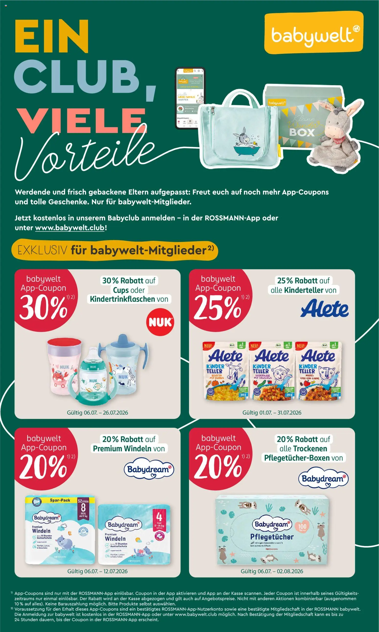 Rossmann Prospekt | 06.07.2026 | Wie erhält man einen begrenzten Rabatt? | Deutschland
