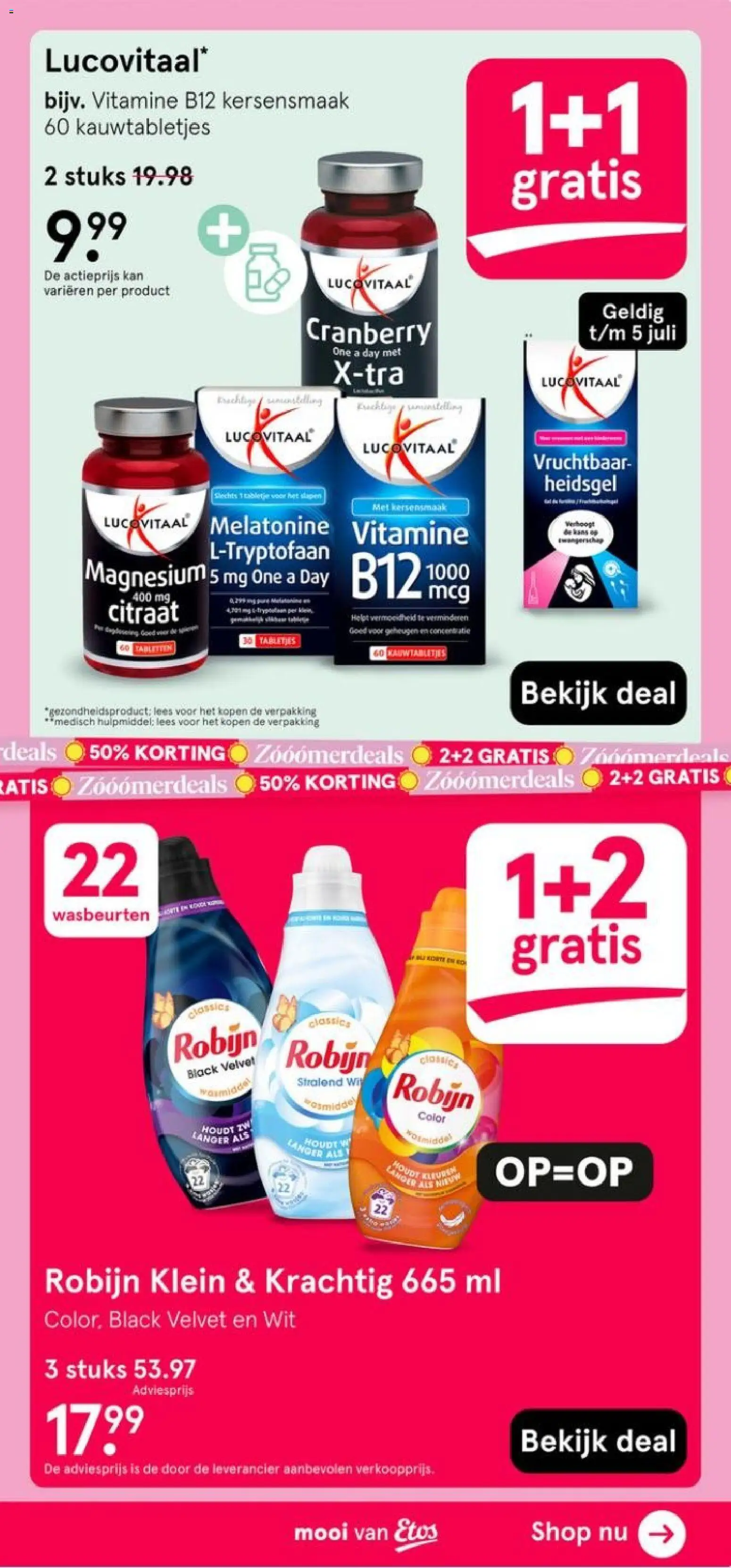 Nieuwe » Etos folder voor Juli « is er! Ontdek geweldige aanbiedingen en bespaar. | Nederland