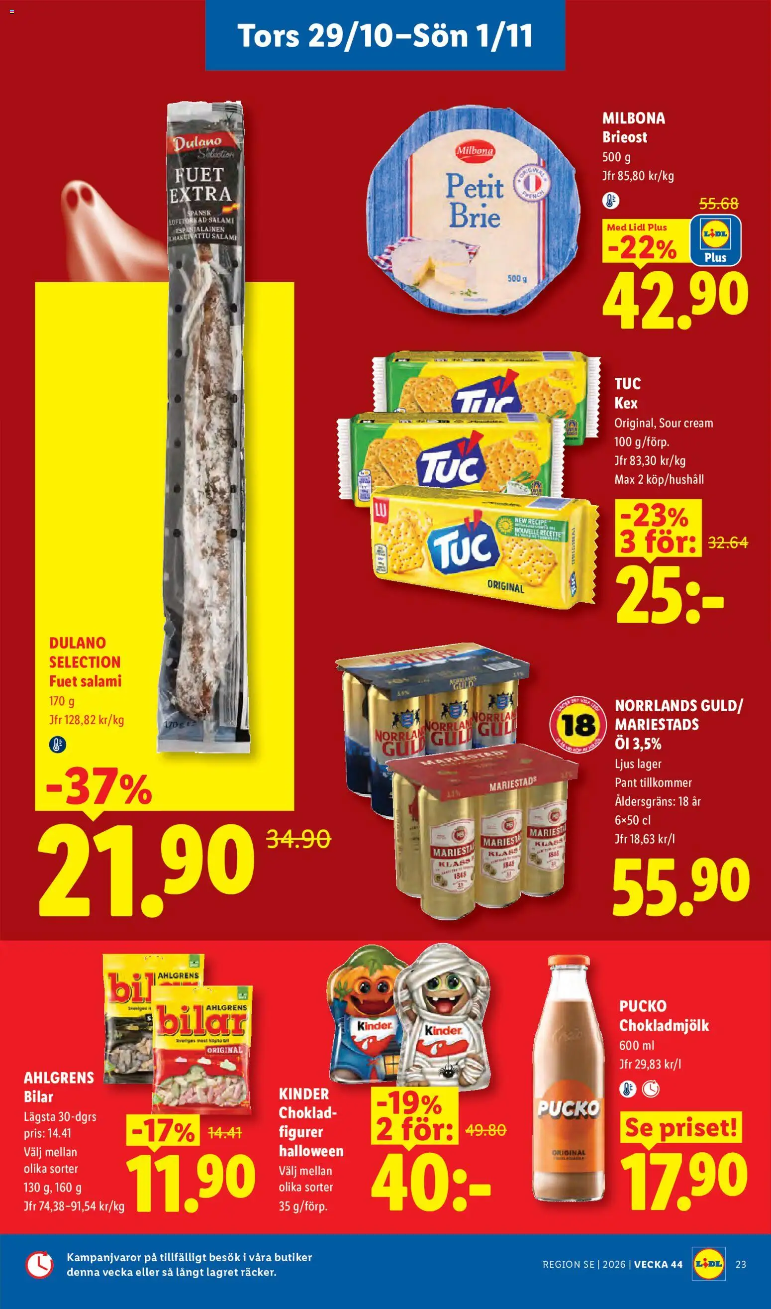 Lidl erbjudanden Reklamblad in Sverige