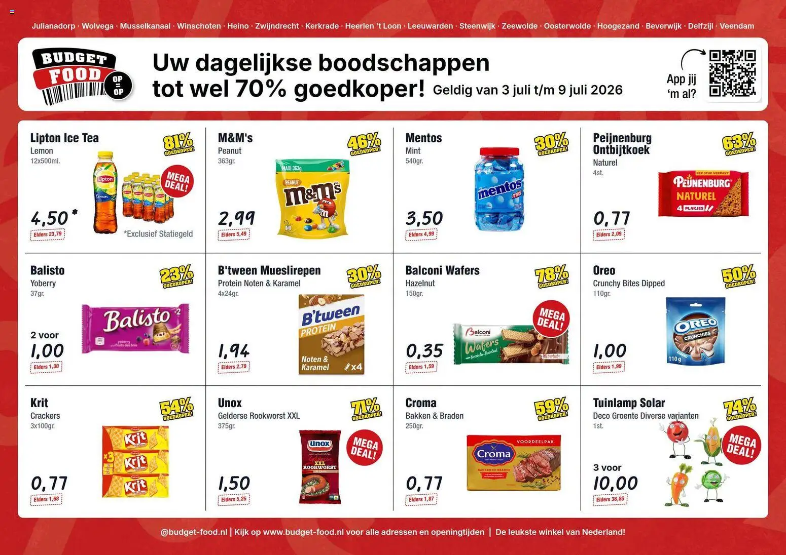 Nieuwe » Budget Food folder voor Juli « is er! Ontdek geweldige aanbiedingen en bespaar. | Nederland