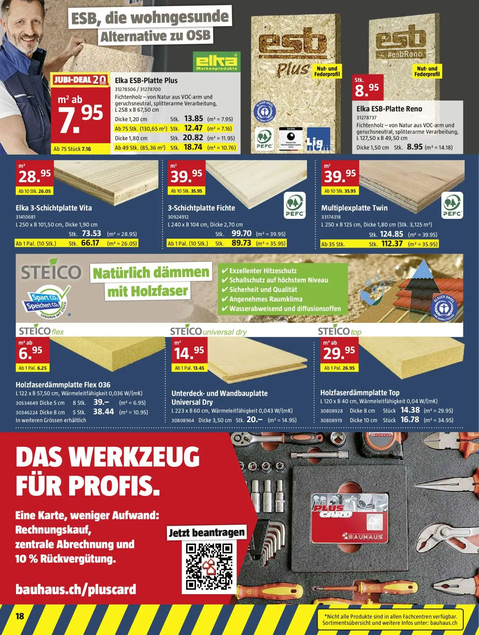 Bauhaus aktionen Prospekt in Schweiz