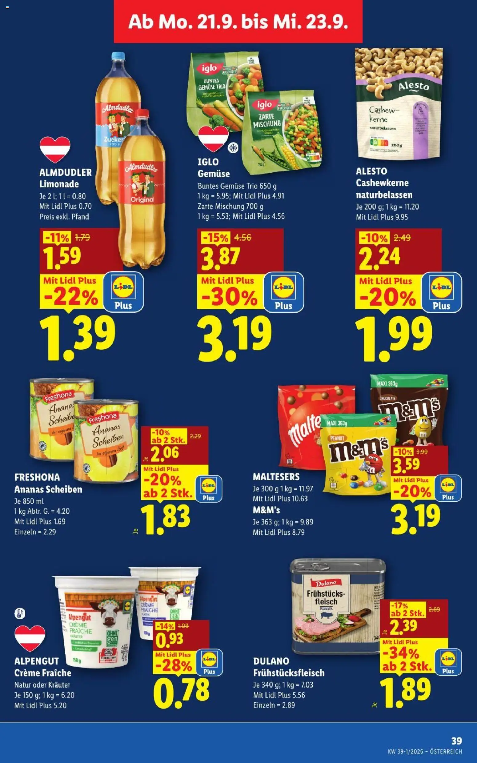 Lidl - Flugblatt Flugblatt in Österreich