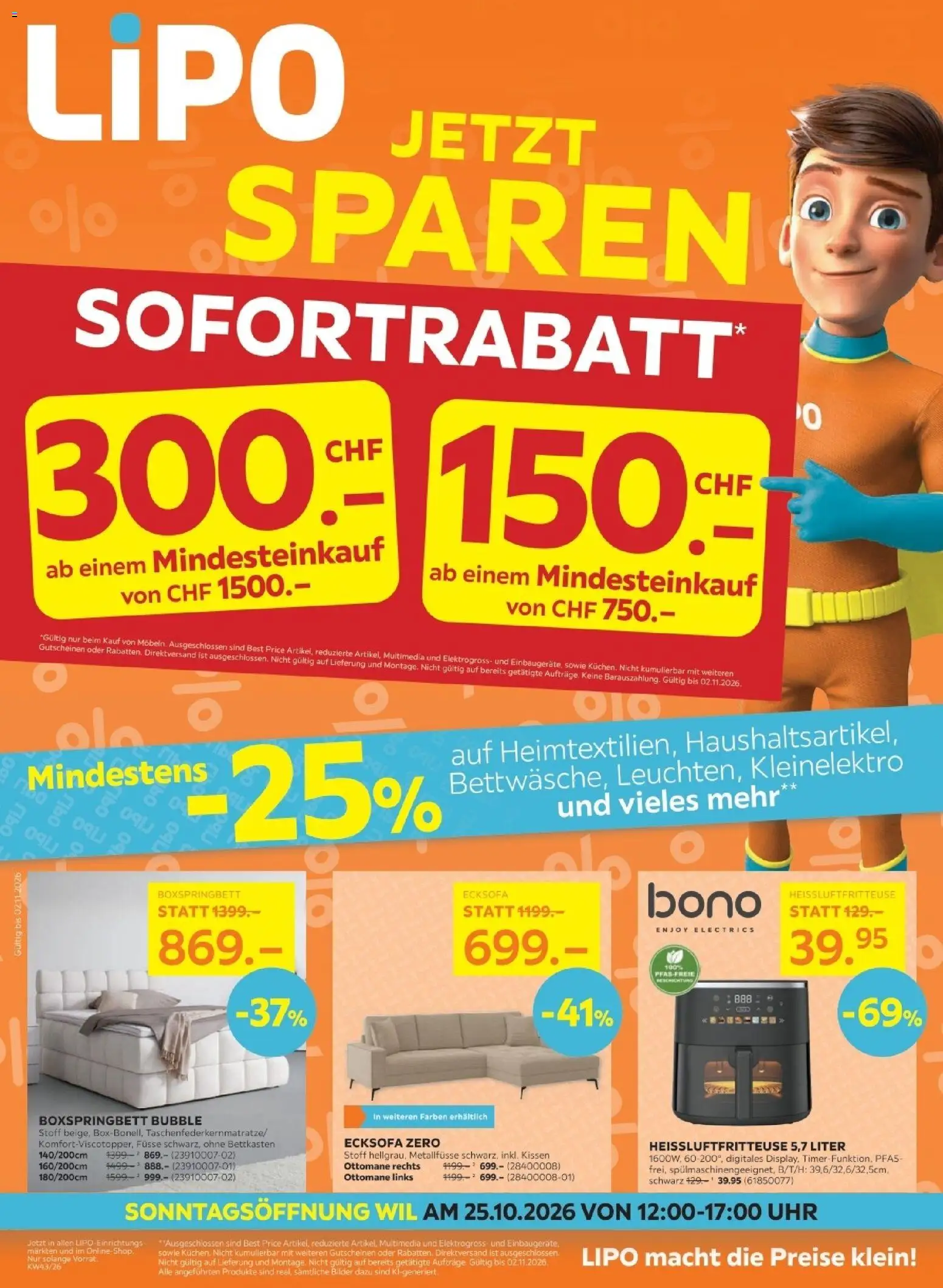 Lipo aktionen Prospekt in Schweiz