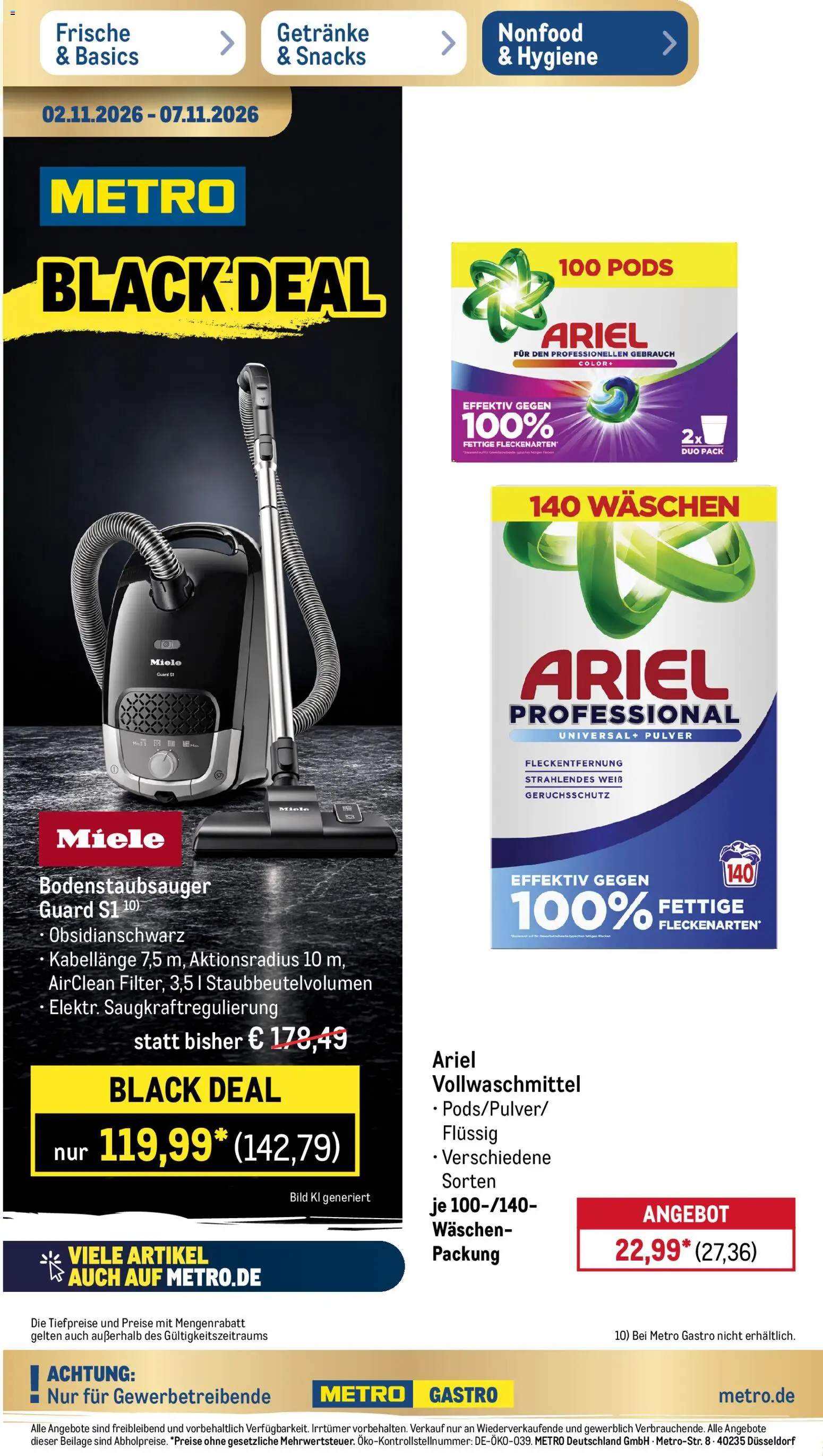 Metro Black Friday Prospekt in Deutschland