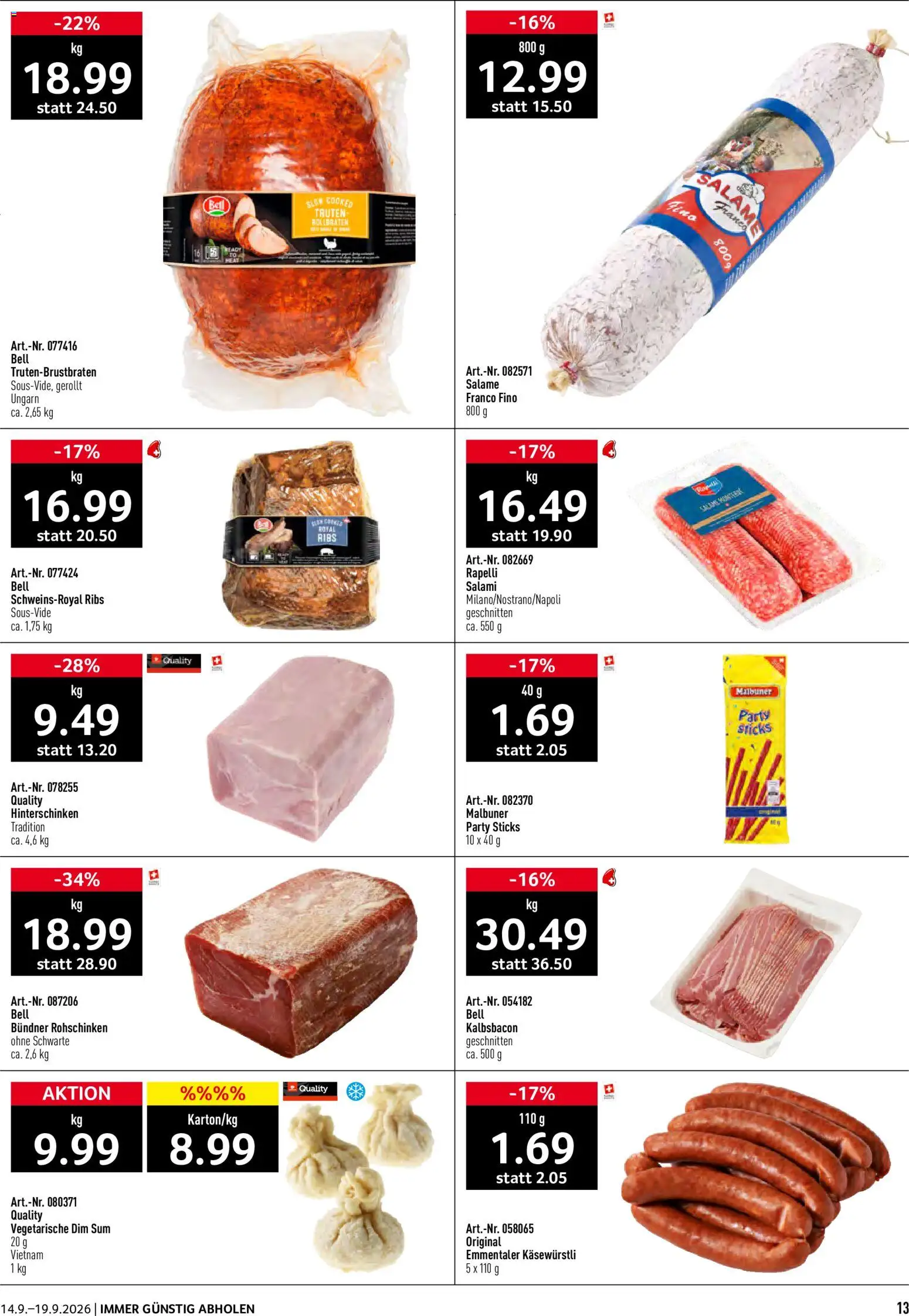 Prodega aktionen Prospekt in Schweiz