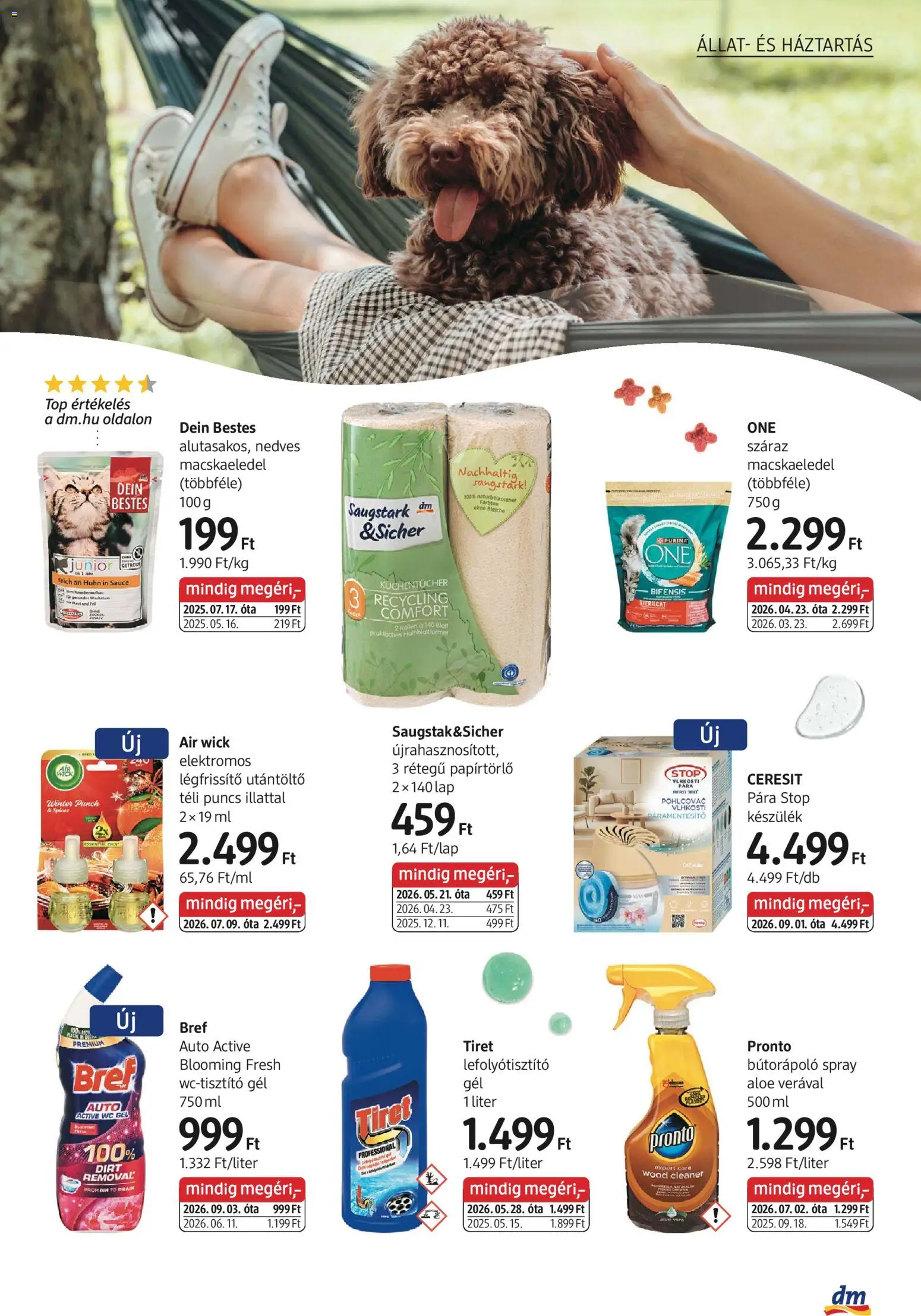 DM Drogerie Markt akciós újság Akciós újság in Magyarország