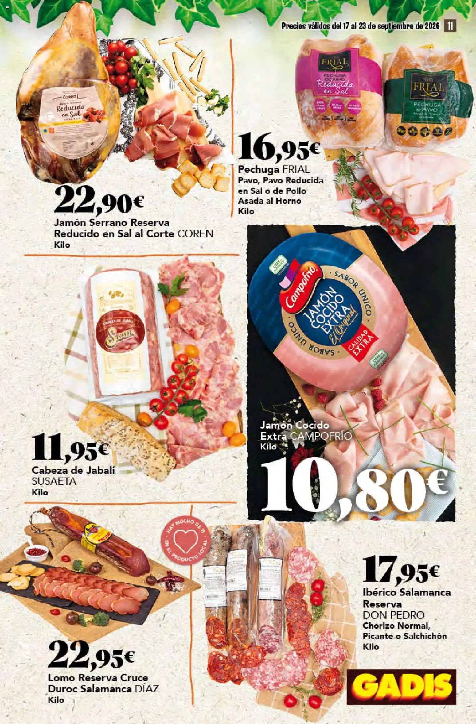 Gadis folleto Folleto in España