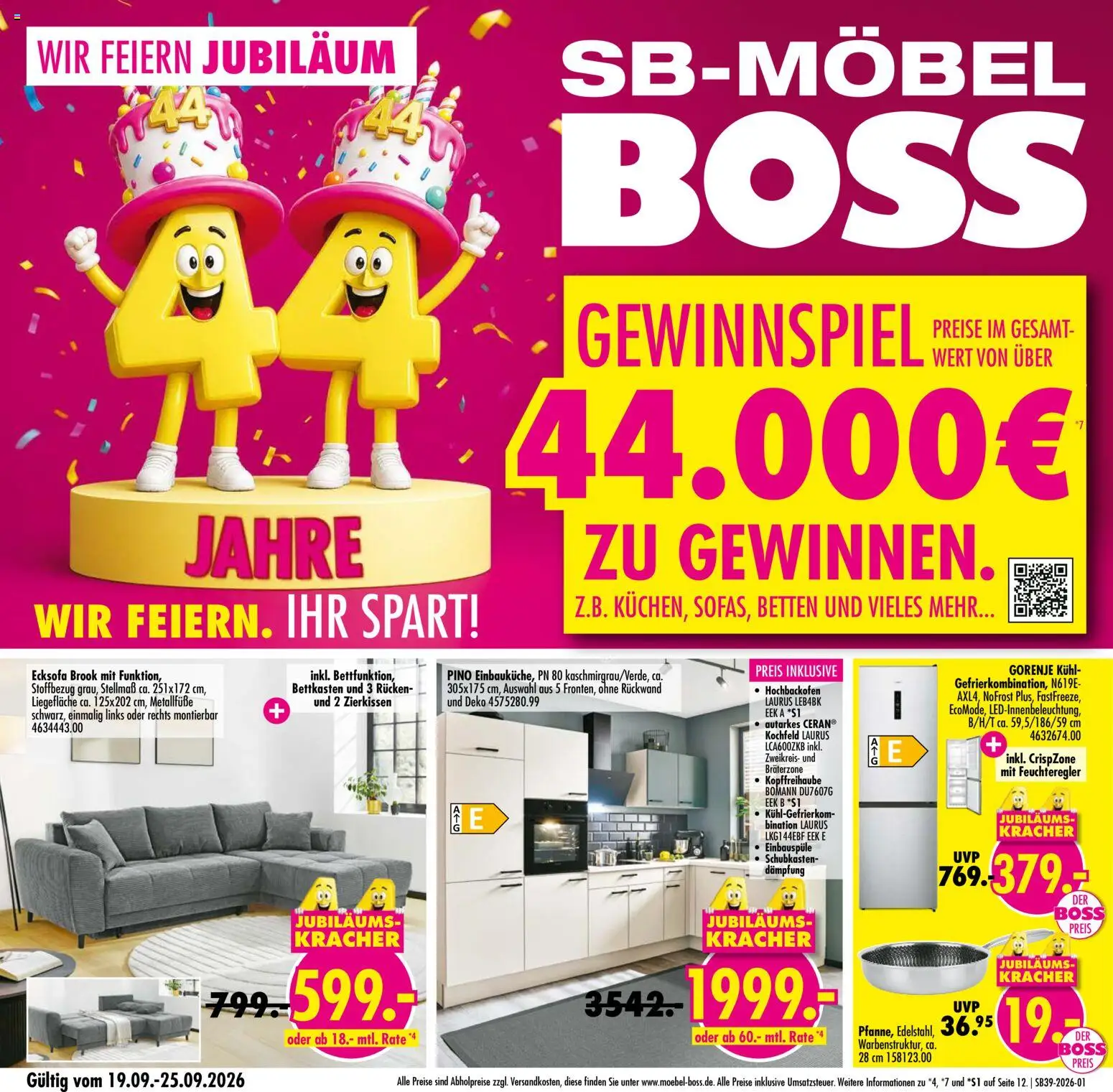 SB Möbel Boss Prospekt Prospekt in Deutschland