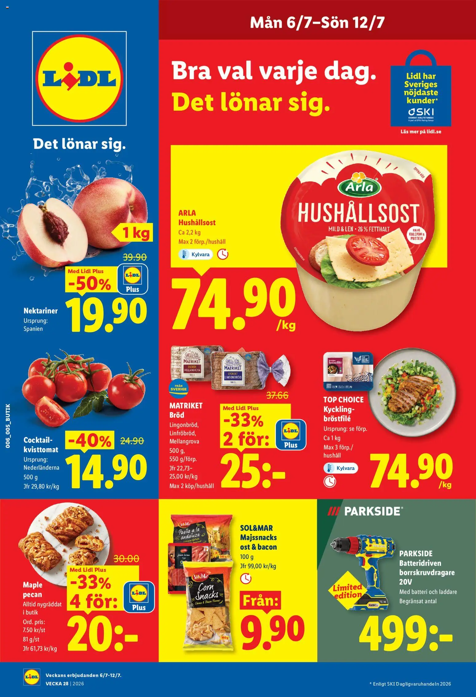 Nuvarande Lidl erbjudanden från 📣 06/07/2026 - 12/07/2026 📣 | Sverige