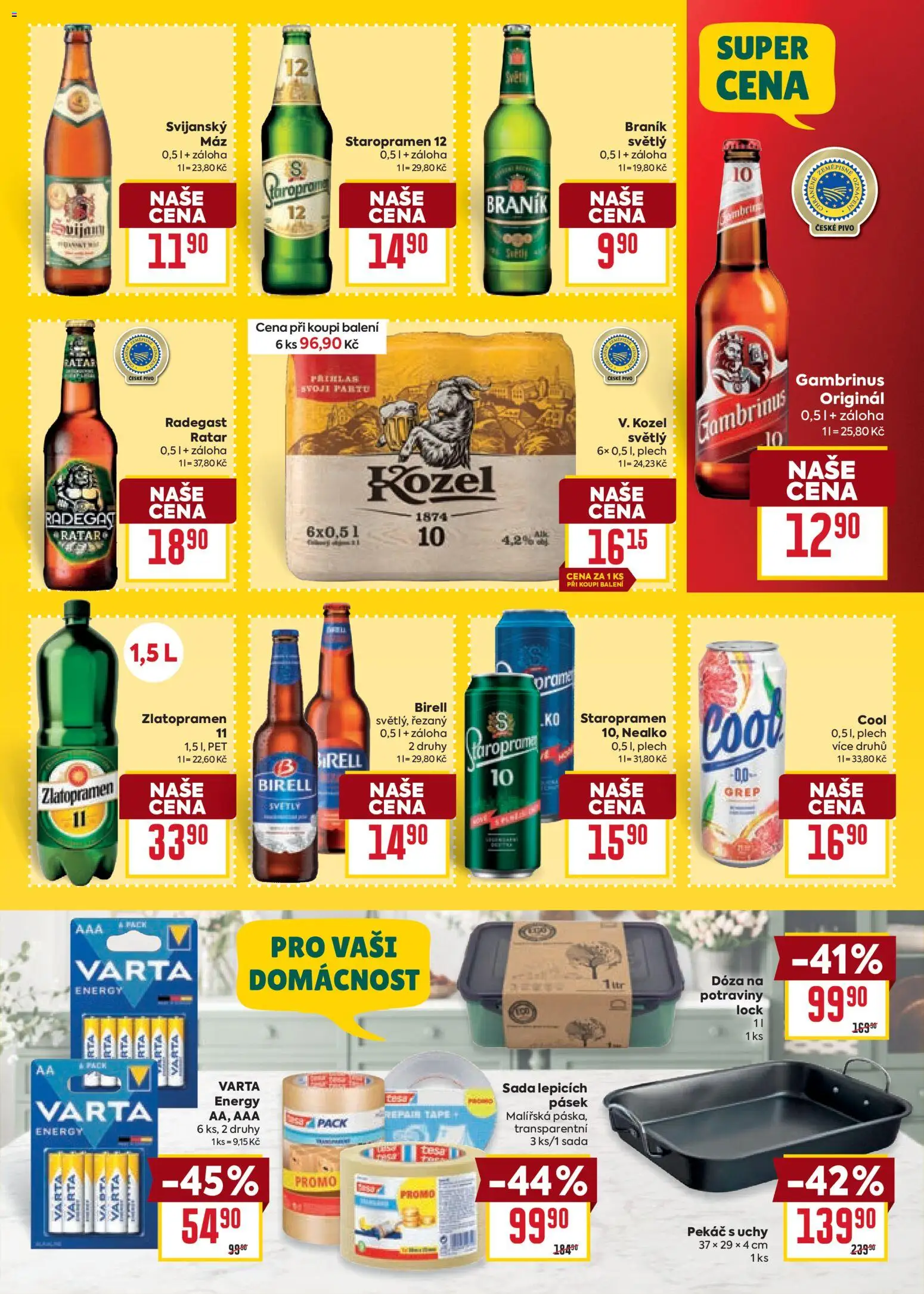 Billa Velký leták Leták in Česko