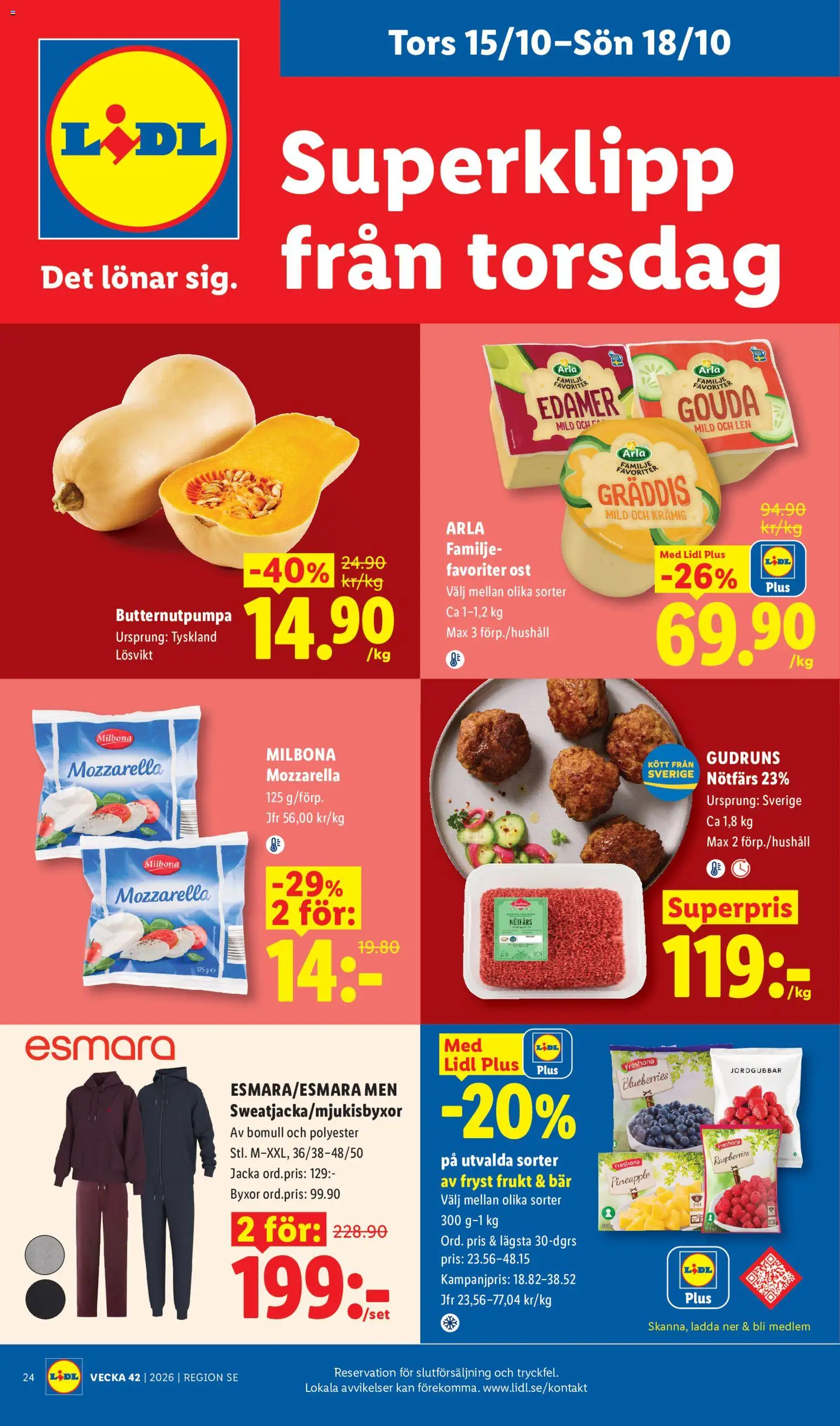 Lidl erbjudanden Reklamblad in Sverige