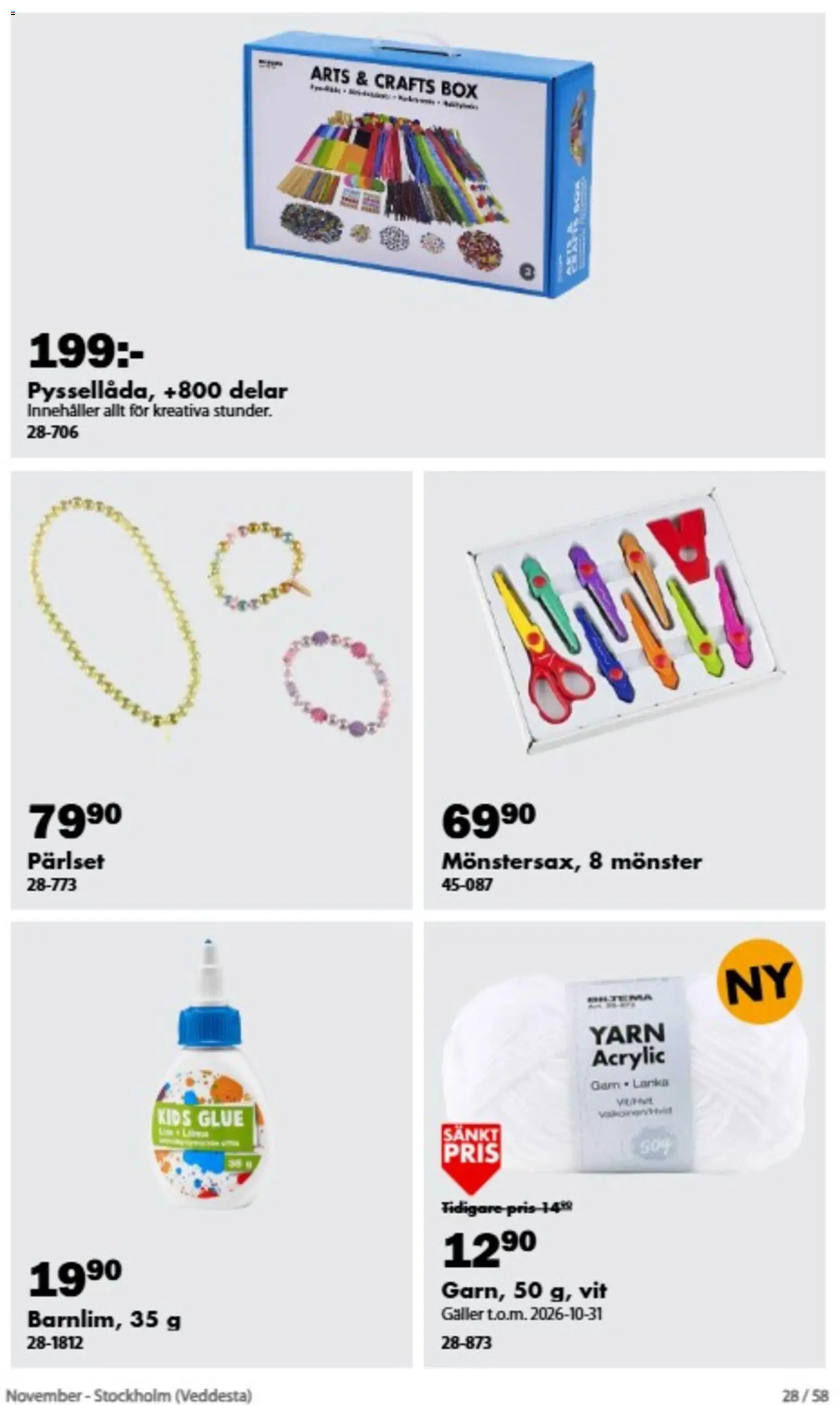 Biltema erbjudanden November Reklamblad in Sverige