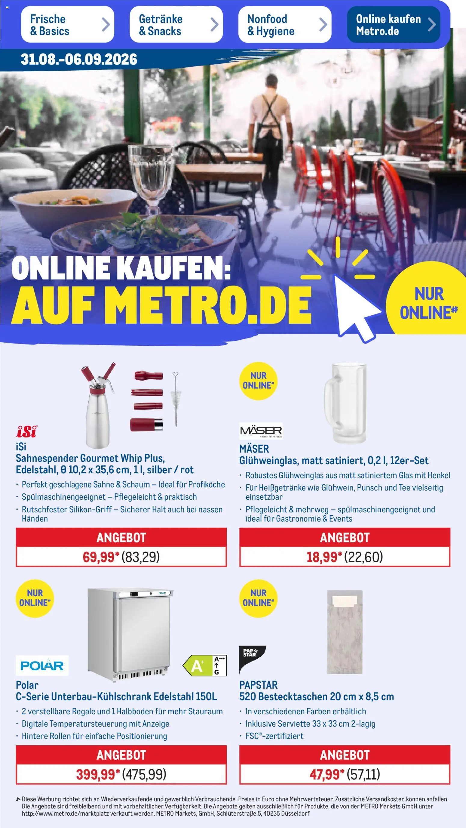 Metro Prospekt Prospekt in Deutschland