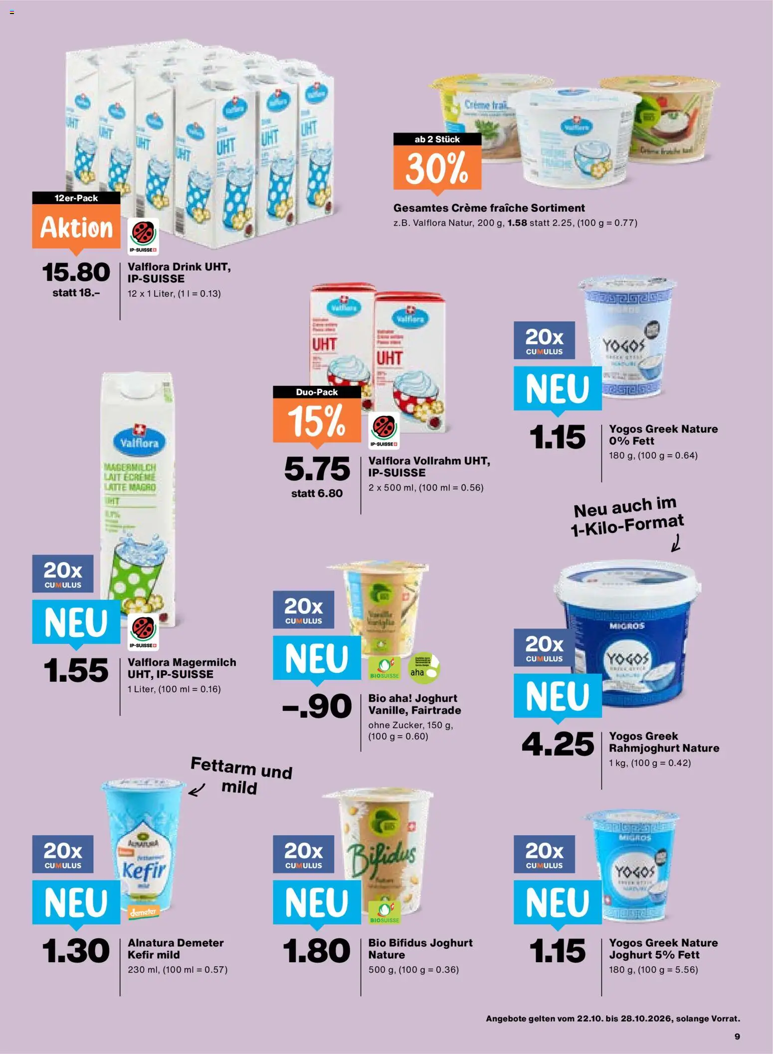 Migros aktionen Prospekt in Schweiz