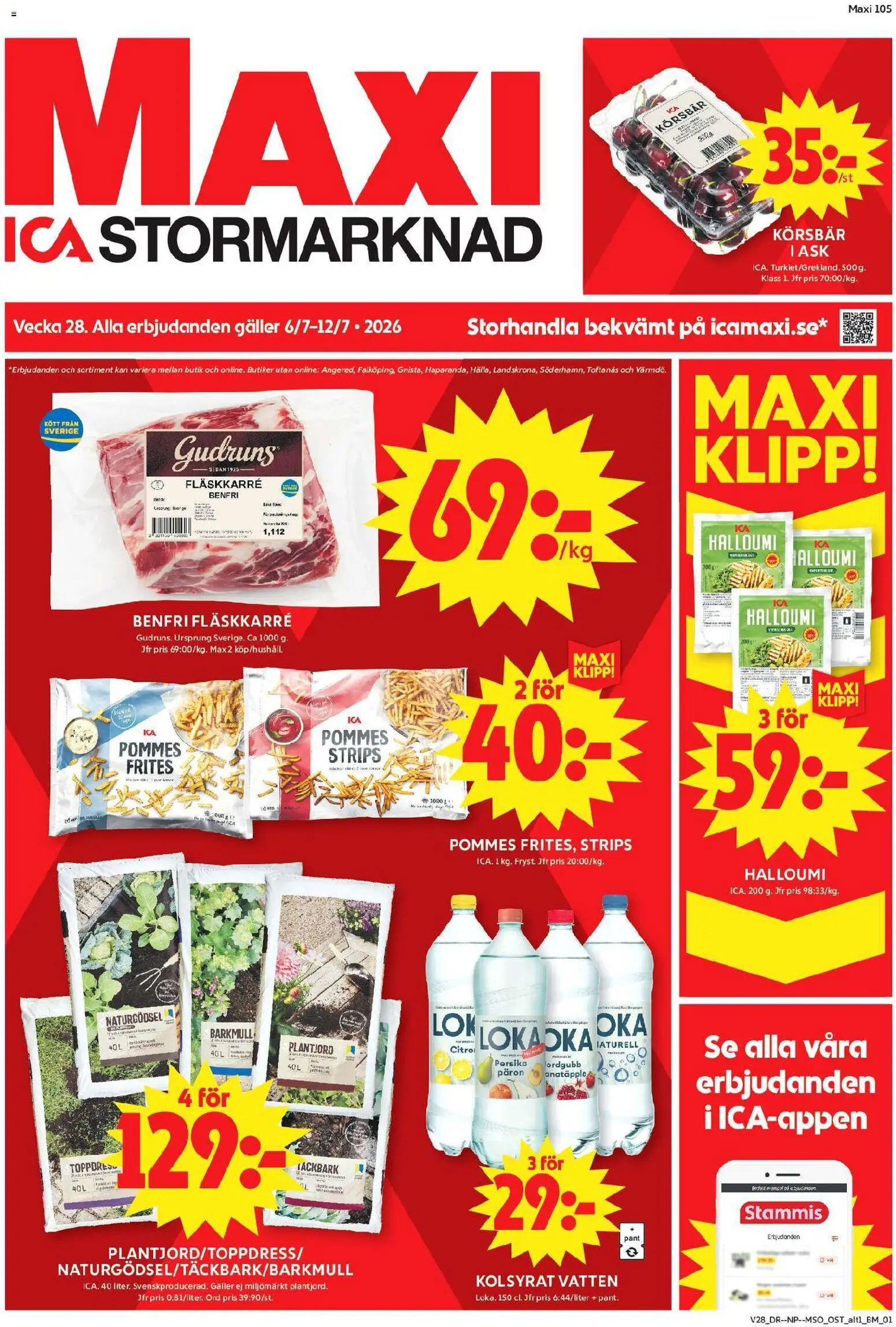 Nuvarande ICA Maxi erbjudanden från 📣 06/07/2026 - 12/07/2026 📣 | Sverige