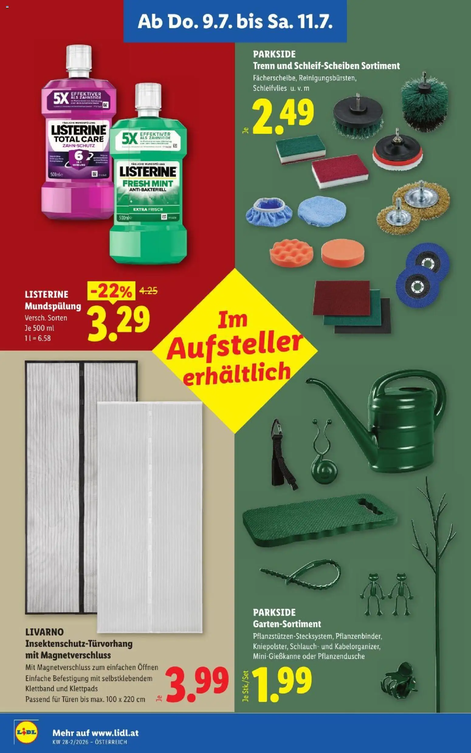 Jetzt sparen im Lidl - Flugblatt | 09.07.2026 ✳️ Angebote ab Donnerstag | Österreich
